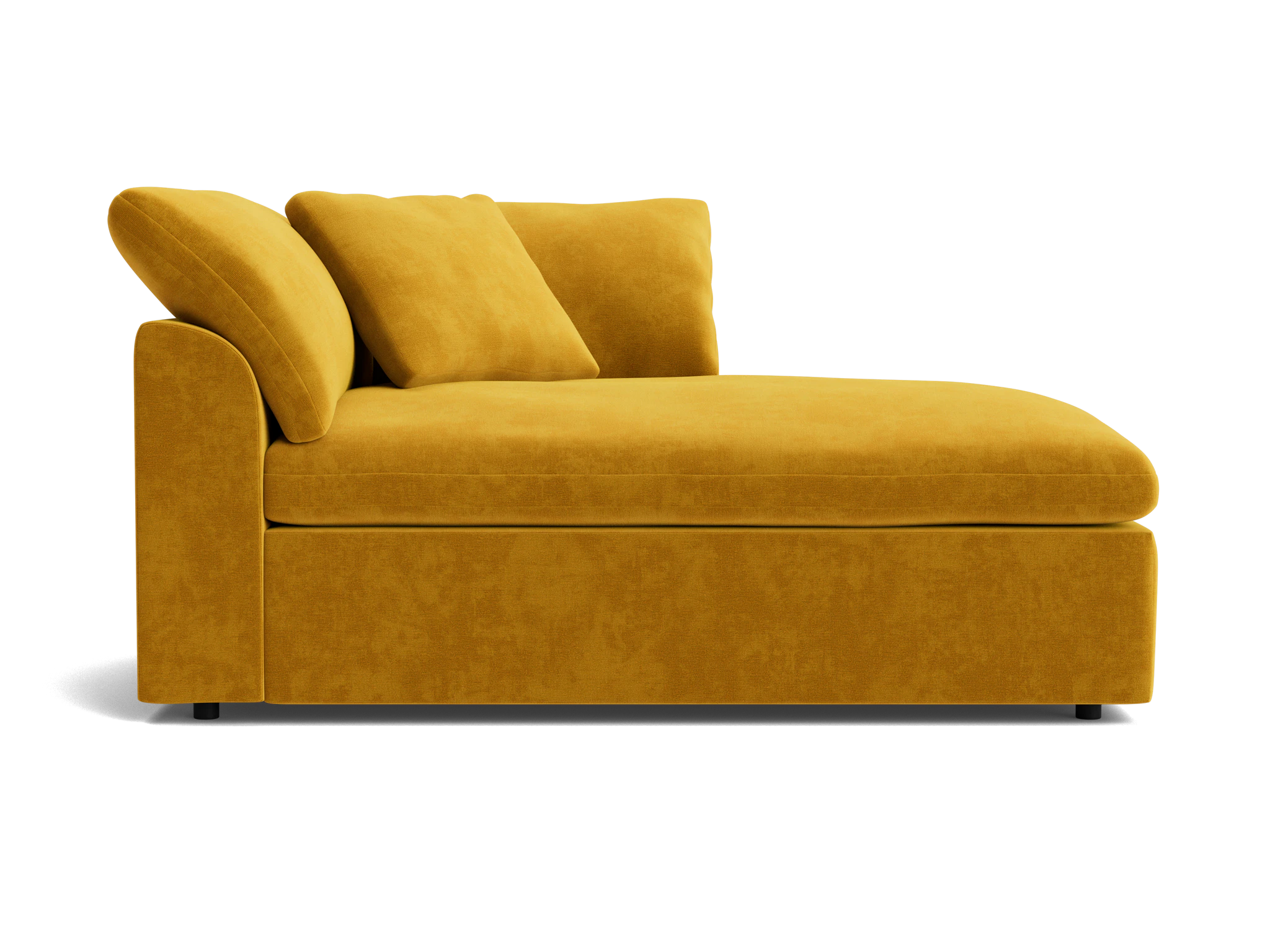 bryant double chaise harper amber gold