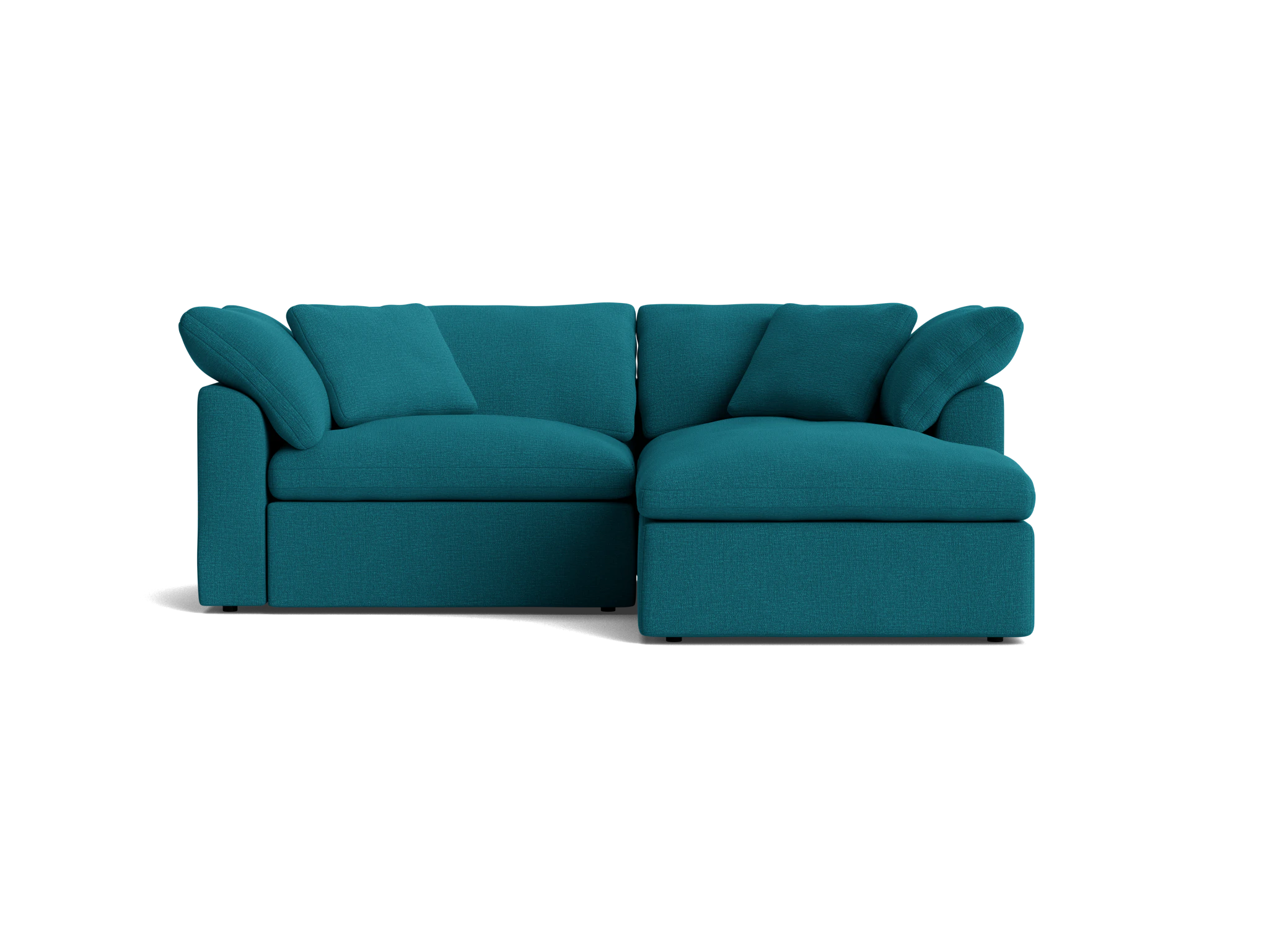 bryant modular compact double chaise sectional key largo zenith teal