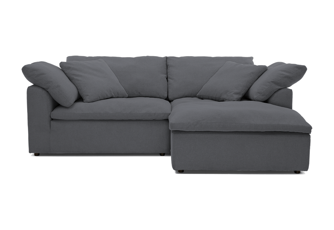 bryant modular compact double chaise sectional essence ash