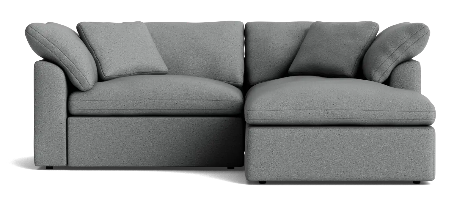 bryant modular compact double chaise sectional essence ash