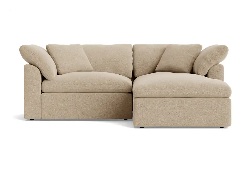 bryant modular compact double chaise sectional cody sandstone