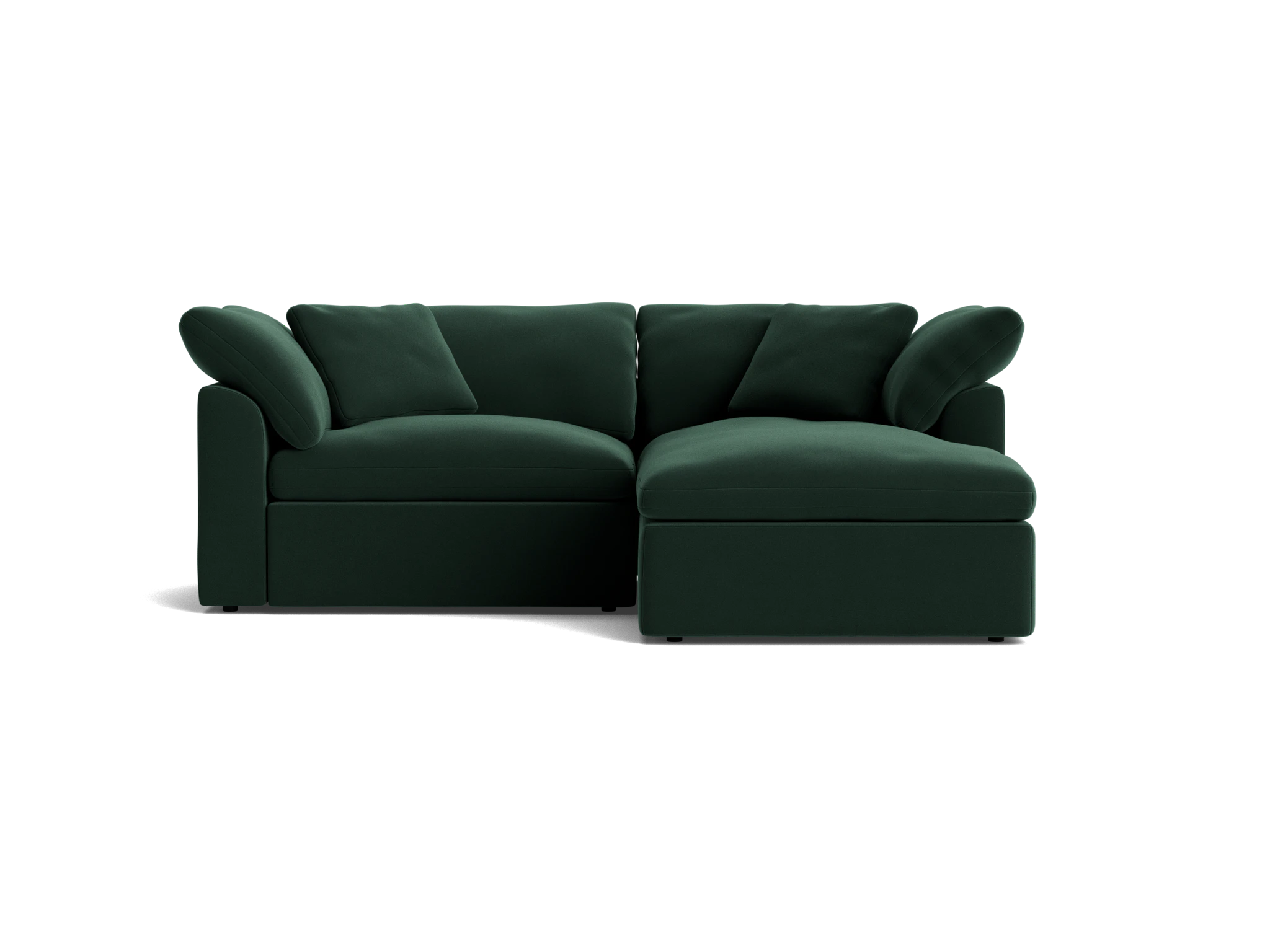 bryant modular compact double chaise sectional royale evergreen