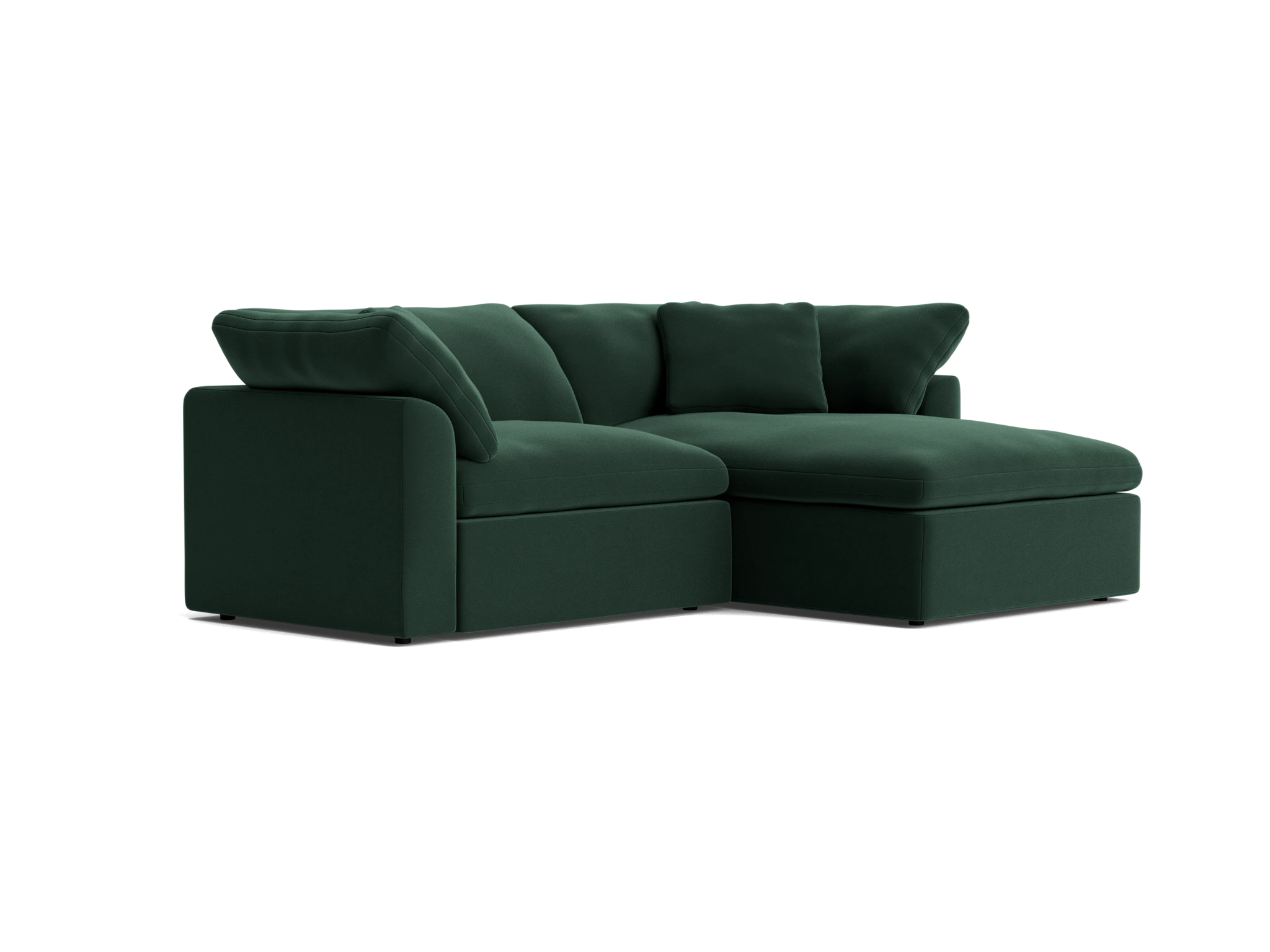 bryant modular compact double chaise sectional royale evergreen