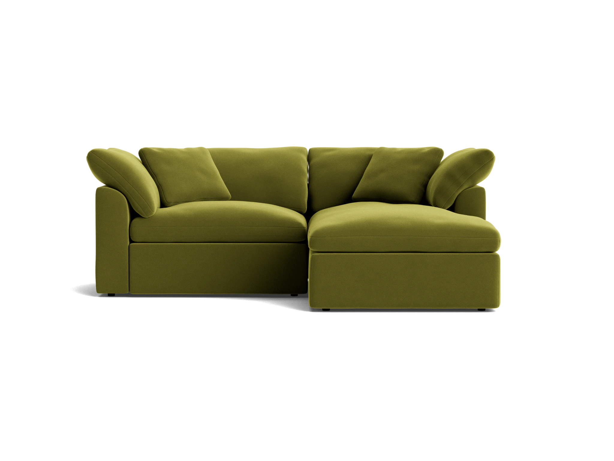 bryant modular compact double chaise sectional royale apple