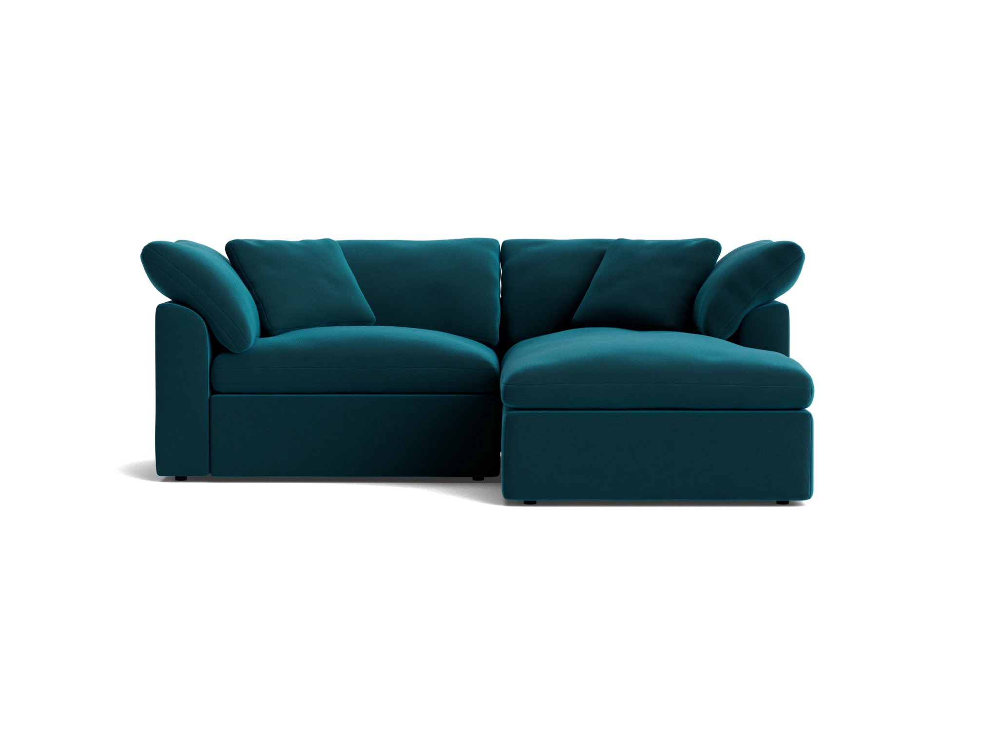 bryant modular compact double chaise sectional royale peacock