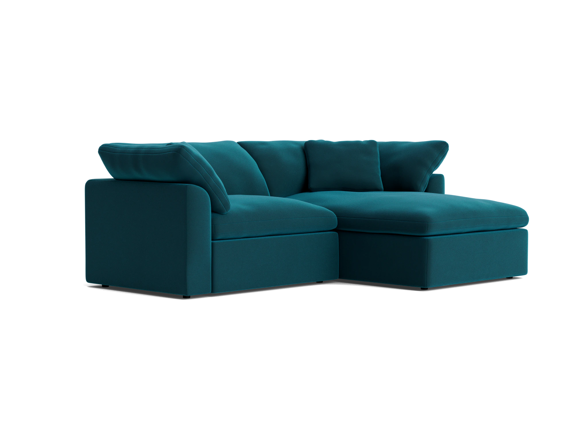 bryant modular compact double chaise sectional royale peacock