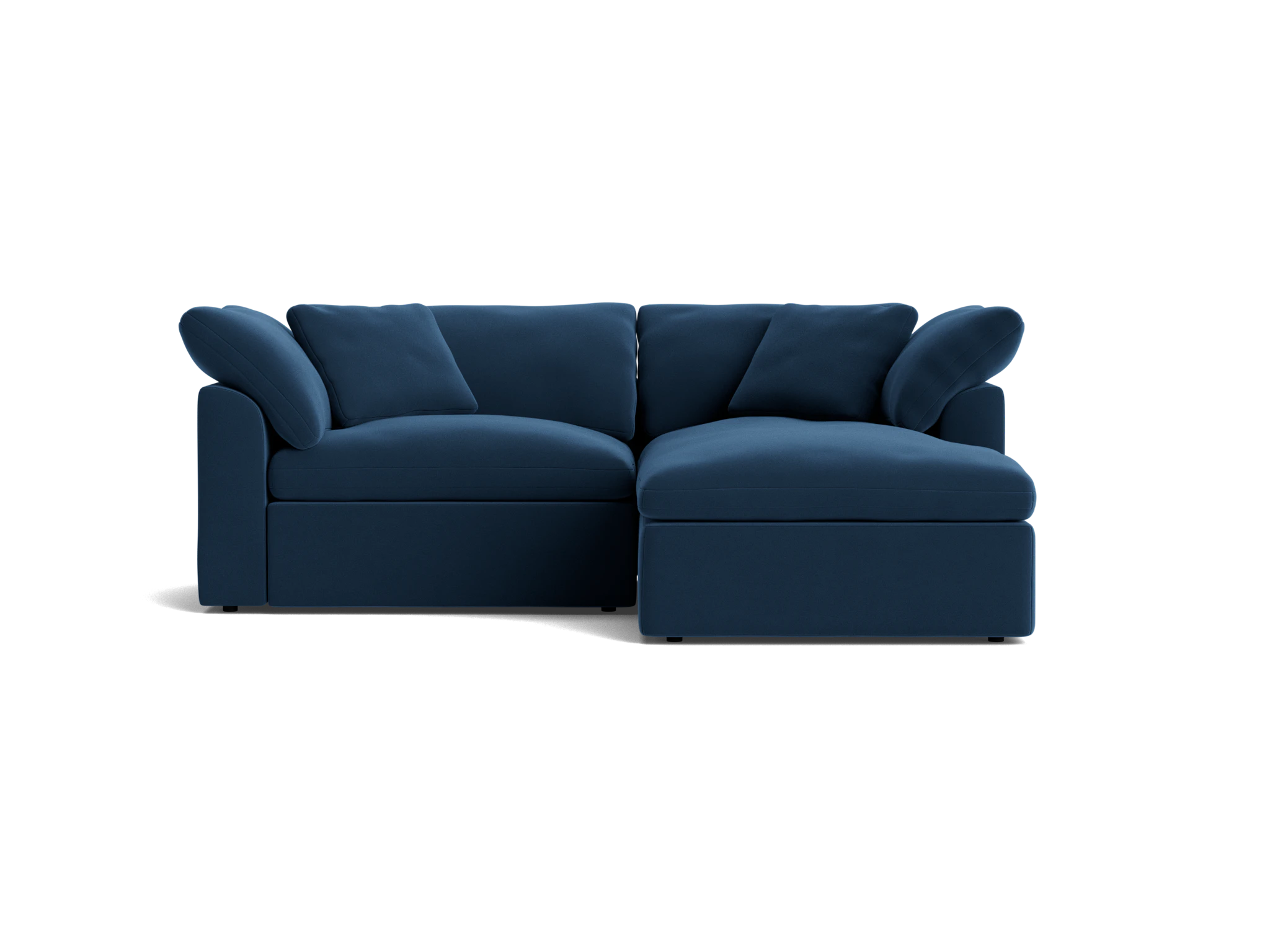 bryant modular compact double chaise sectional royale cobalt