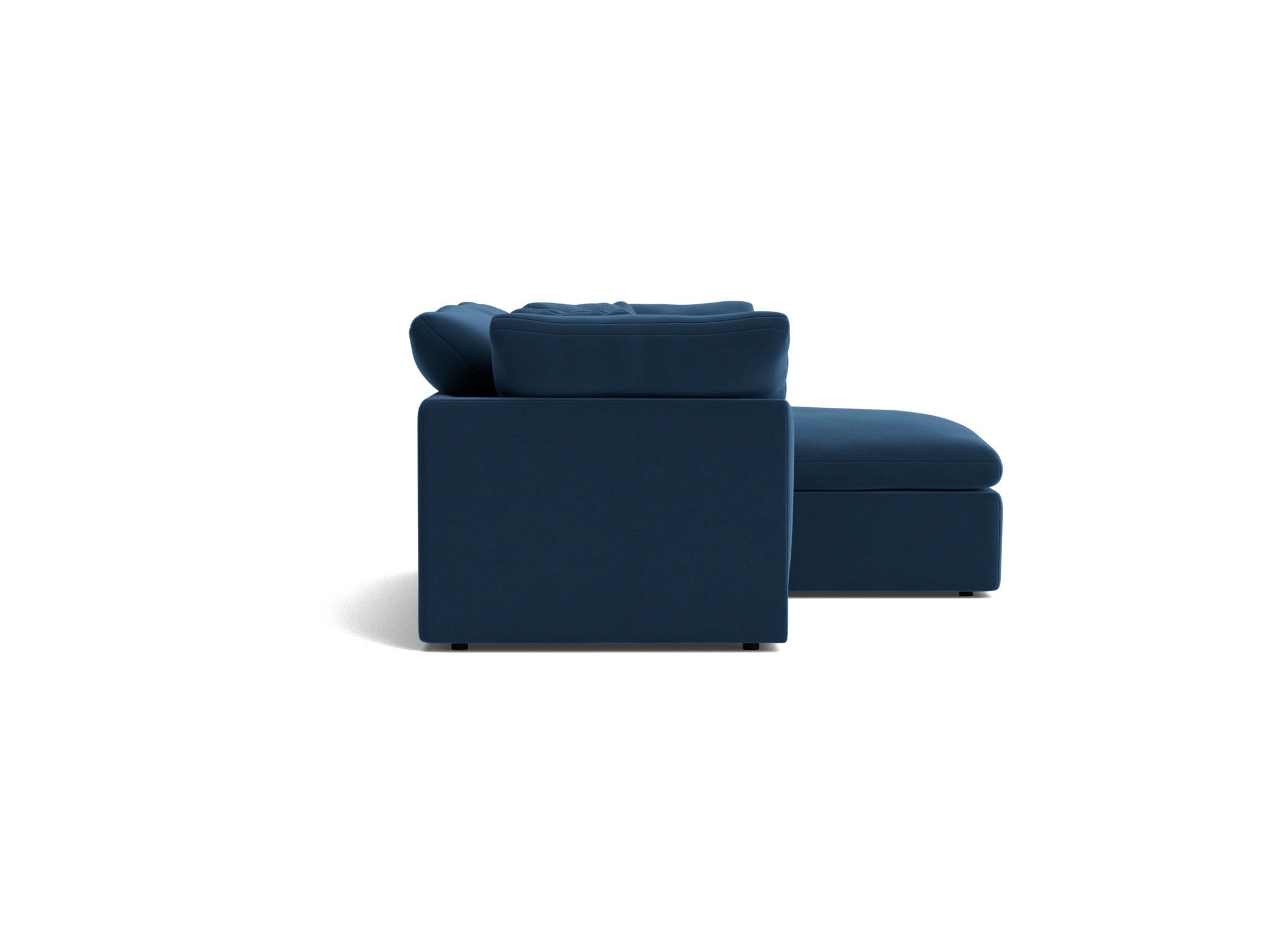 bryant modular compact double chaise sectional royale cobalt