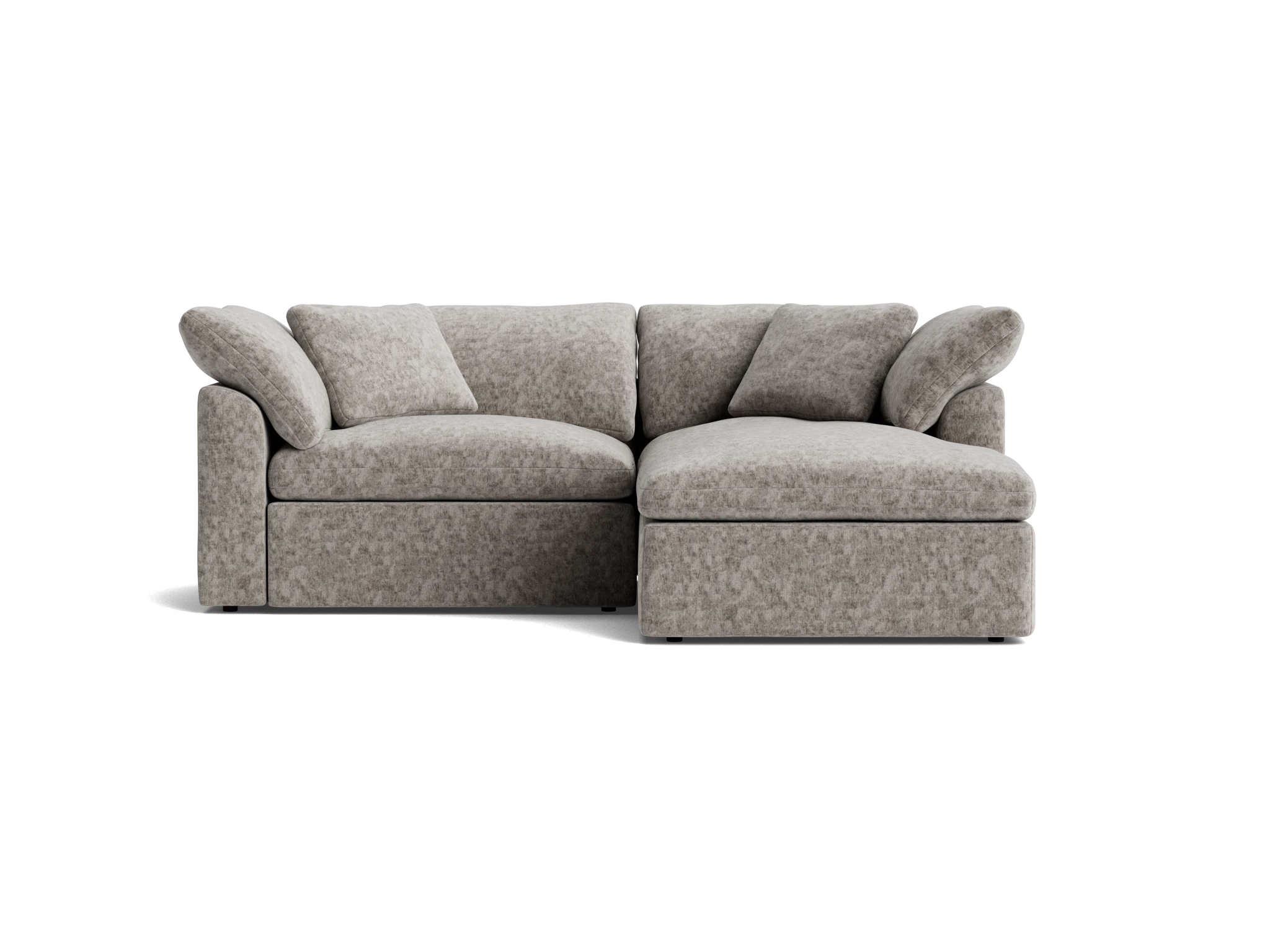 bryant modular compact double chaise sectional prime stone