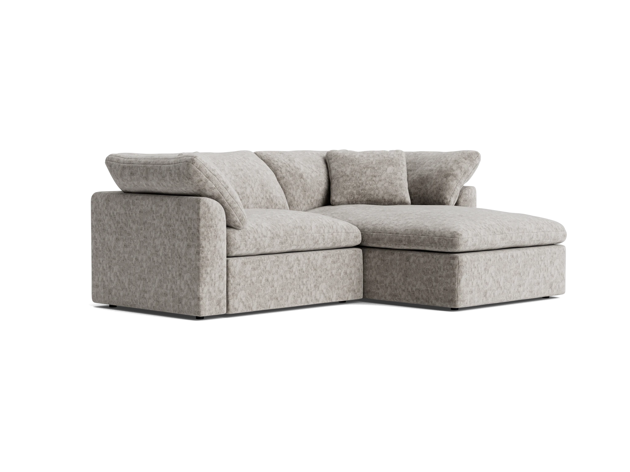bryant modular compact double chaise sectional prime stone