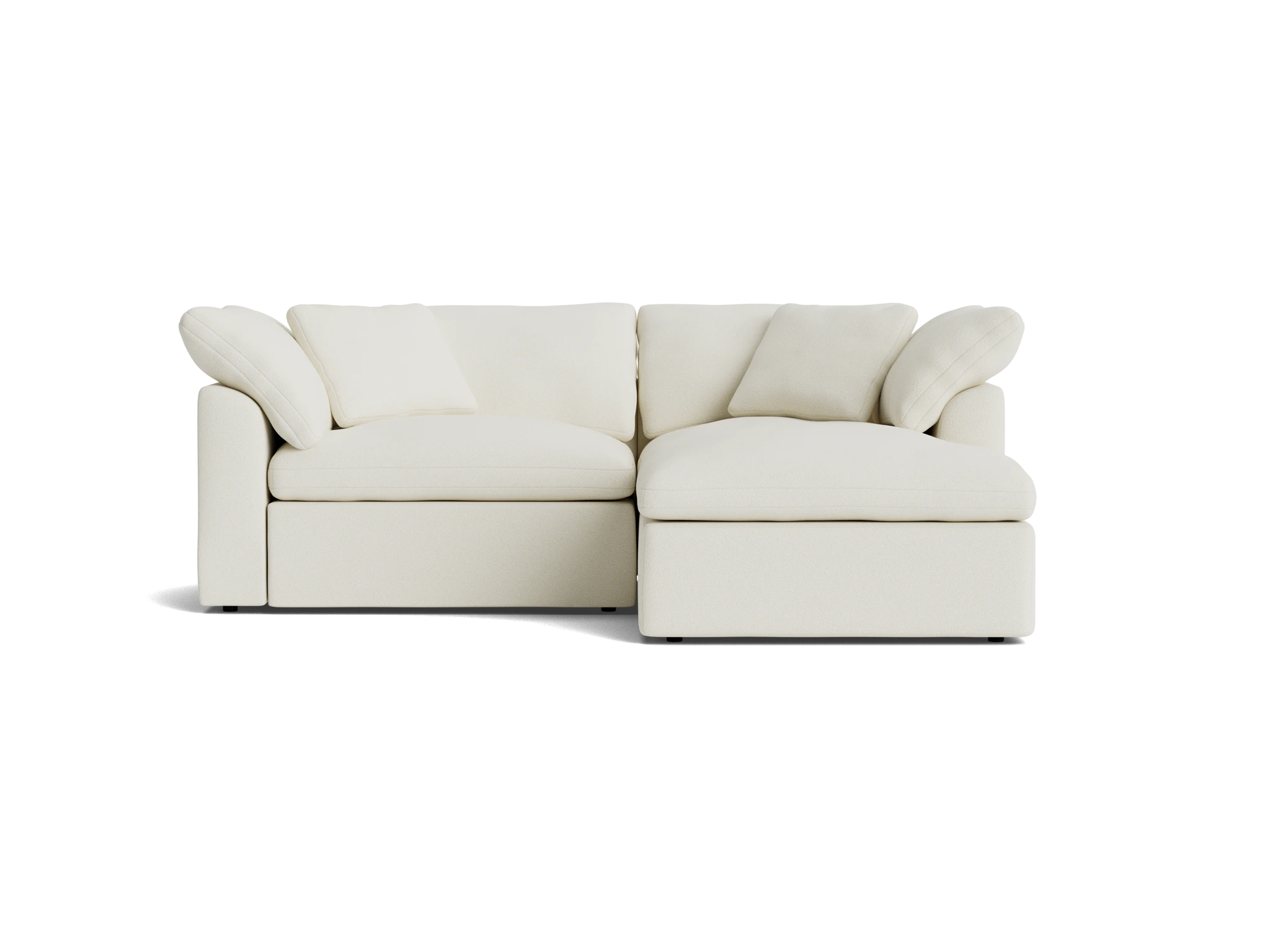 bryant modular compact double chaise sectional tussah snow
