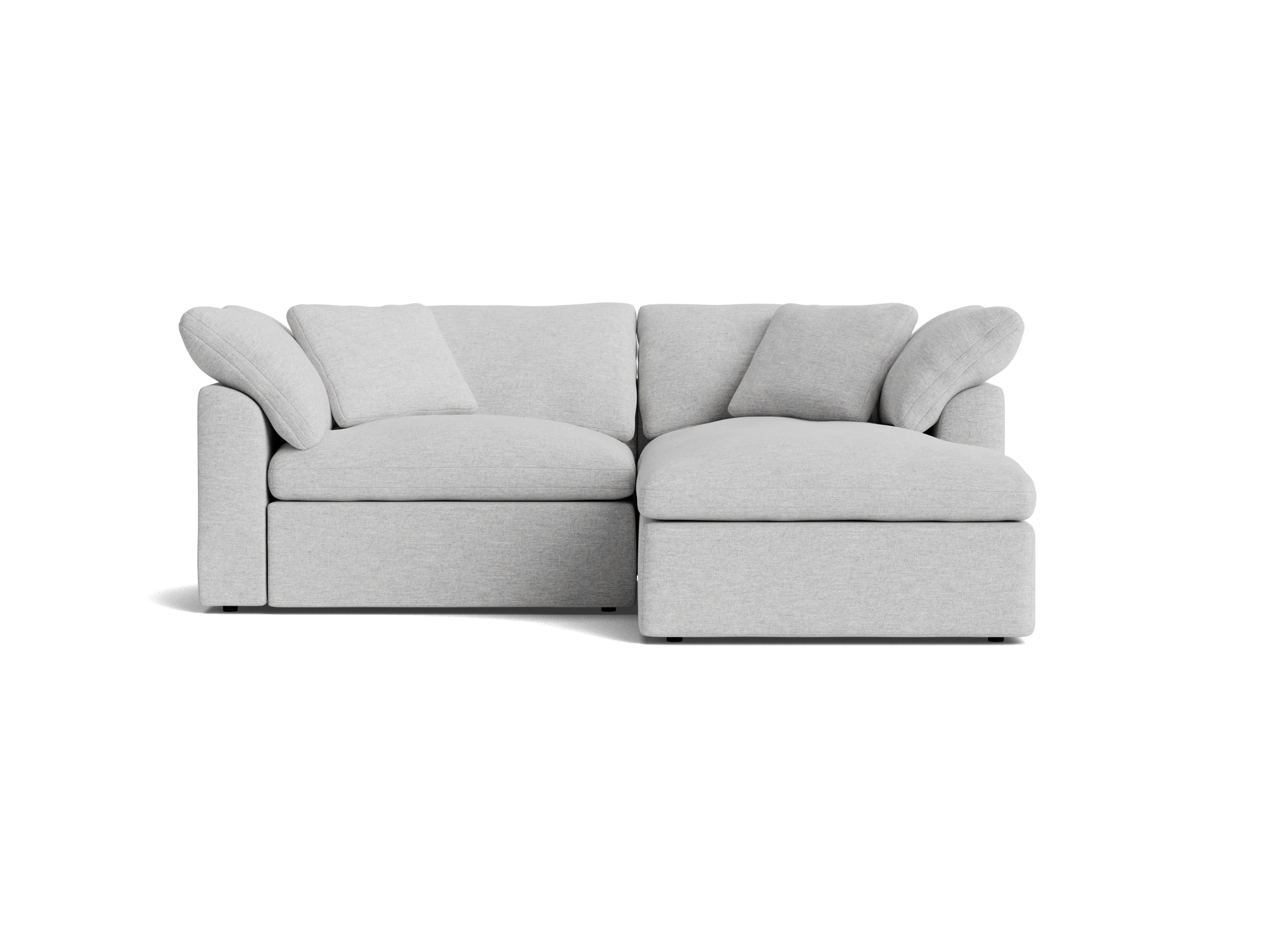 bryant modular compact double chaise sectional milo dove