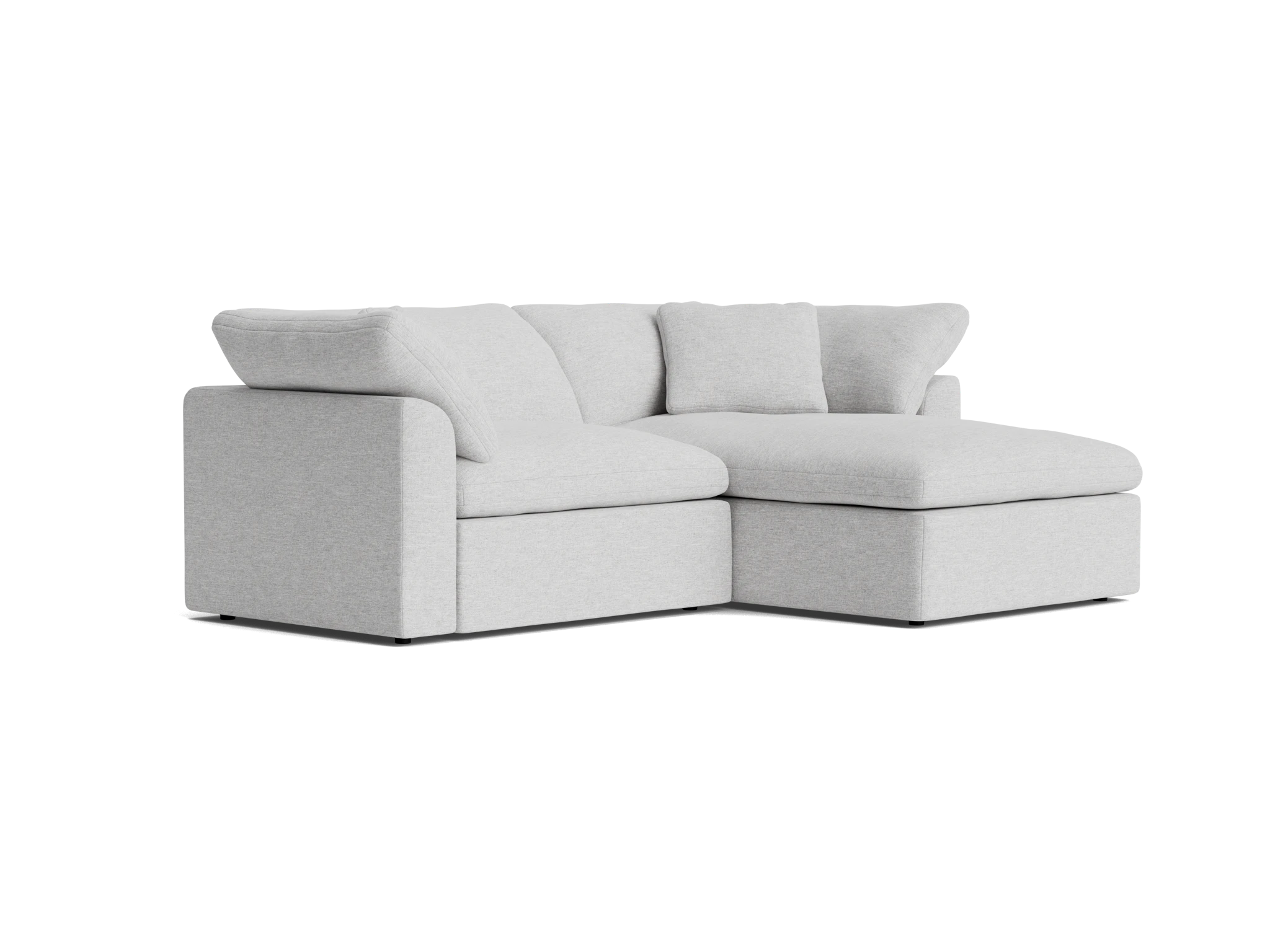 bryant modular compact double chaise sectional milo dove