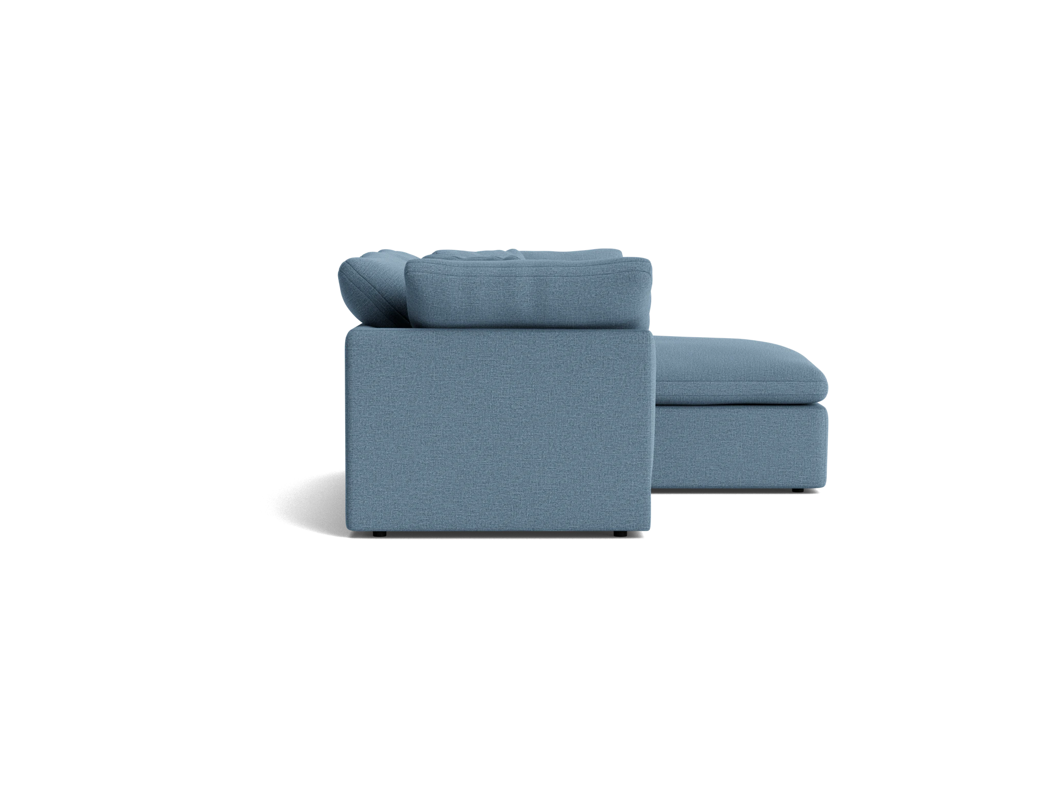 bryant modular compact double chaise sectional milo french blue