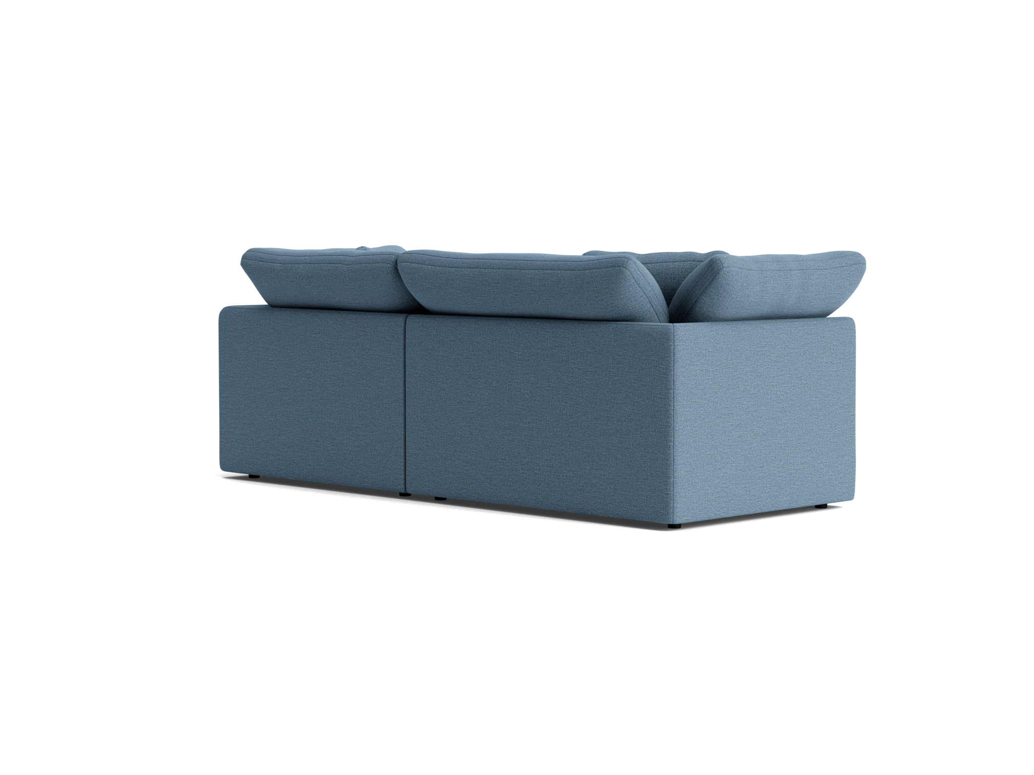bryant modular compact double chaise sectional milo french blue