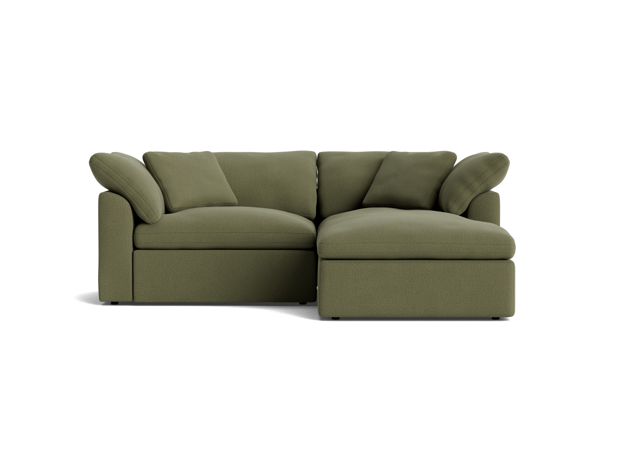 bryant modular compact double chaise sectional faithful olive
