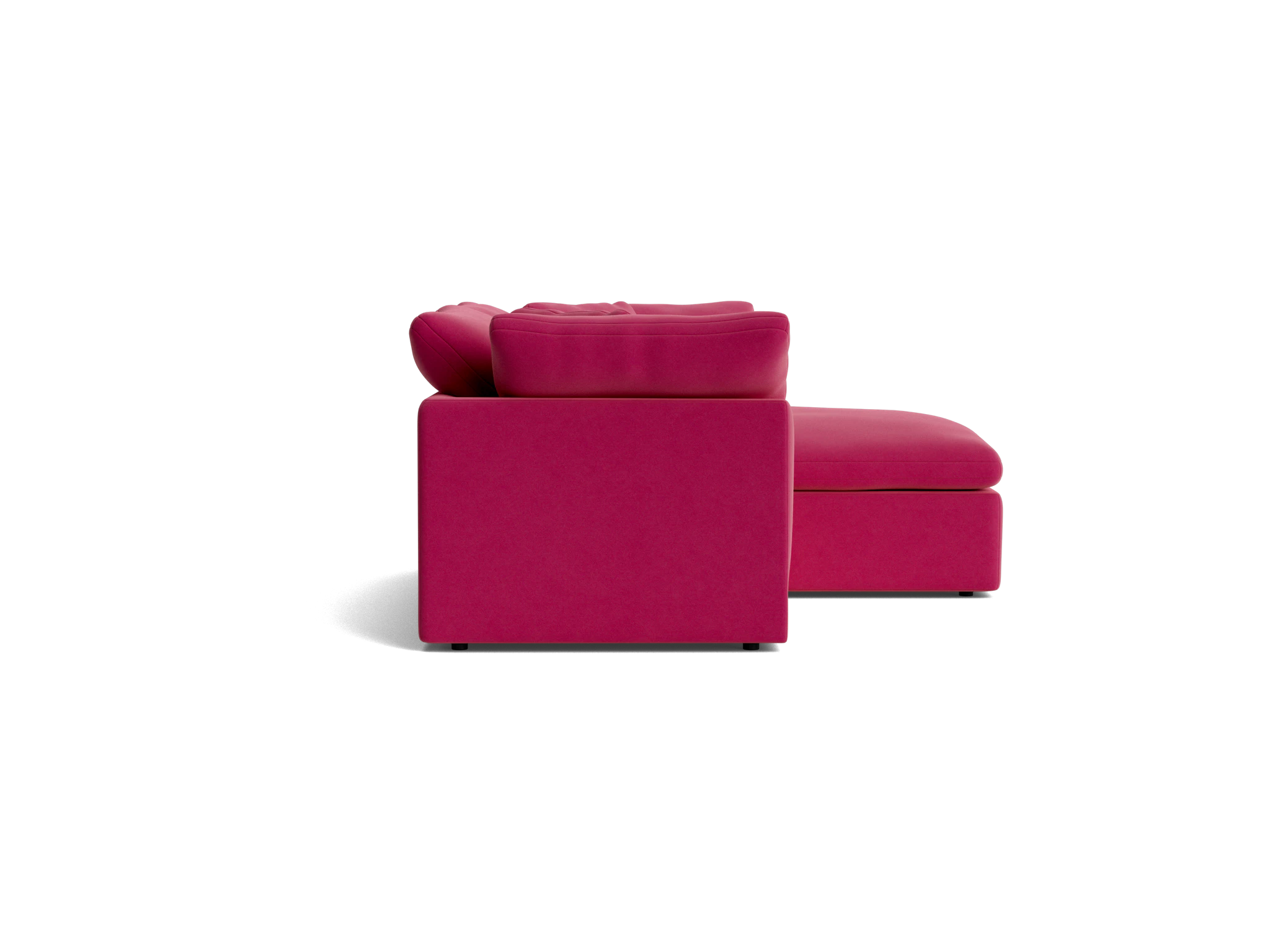 bryant modular compact double chaise sectional royale berry