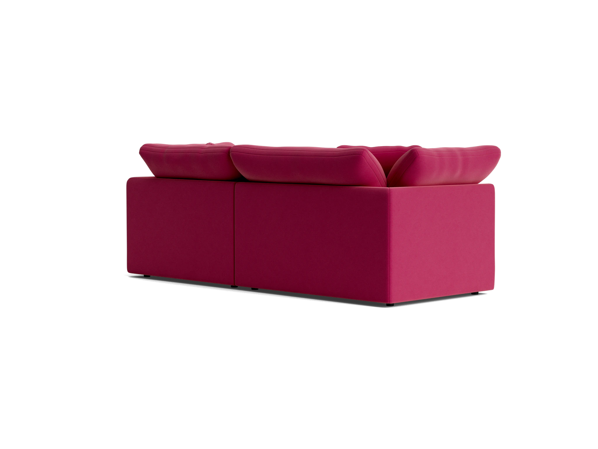 bryant modular compact double chaise sectional royale berry