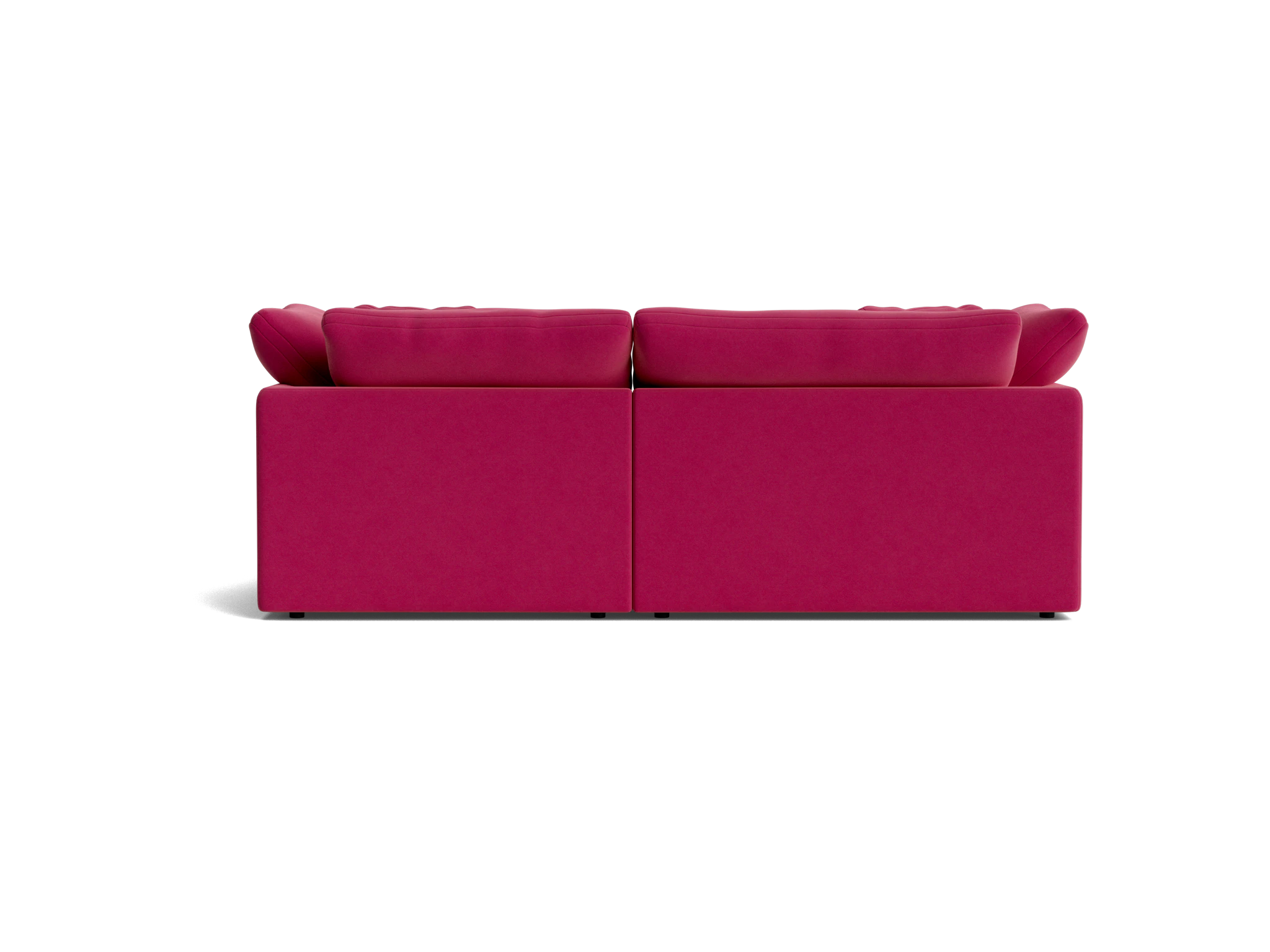 bryant modular compact double chaise sectional royale berry