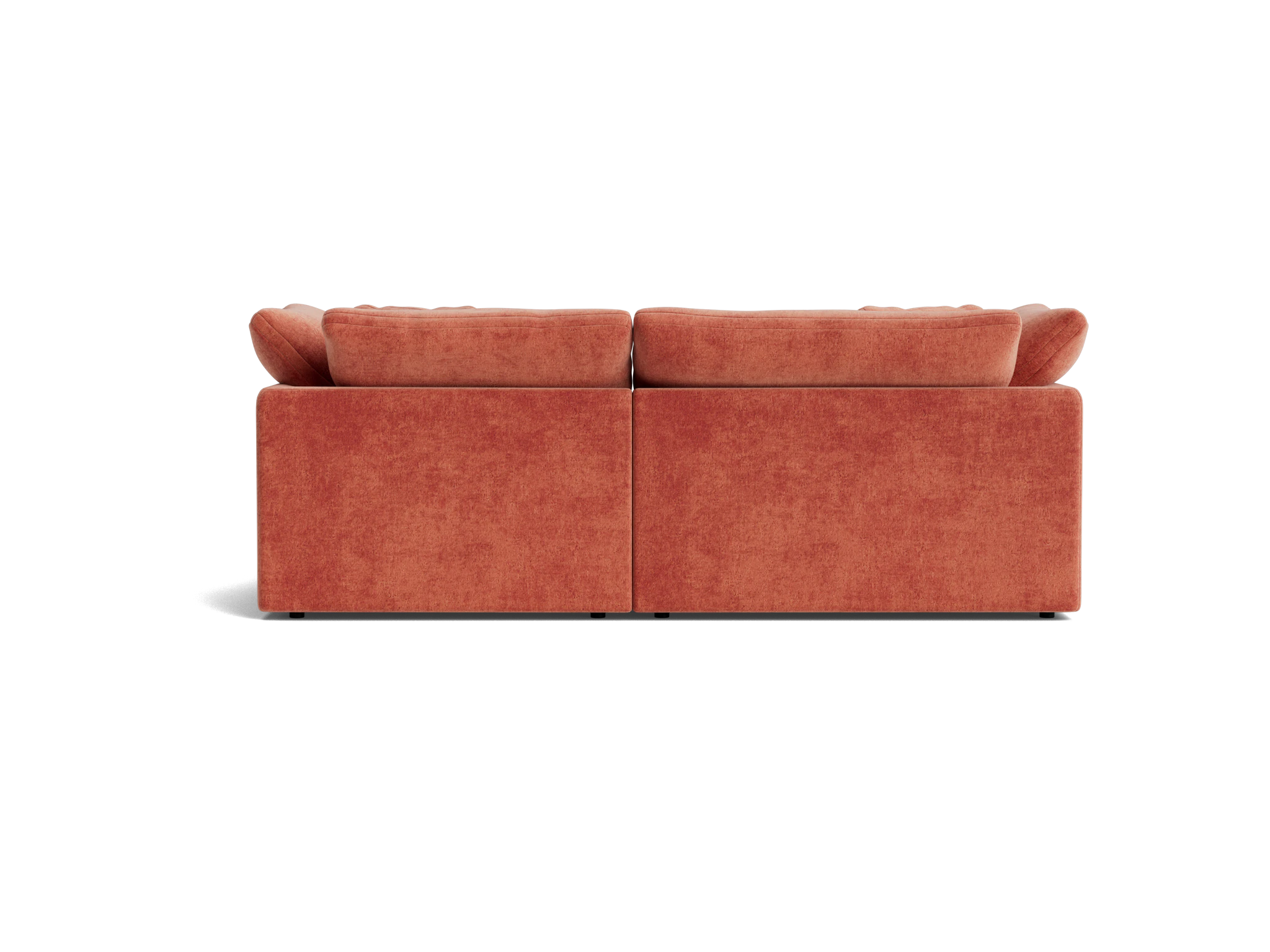 bryant modular compact double chaise sectional plush terra rose