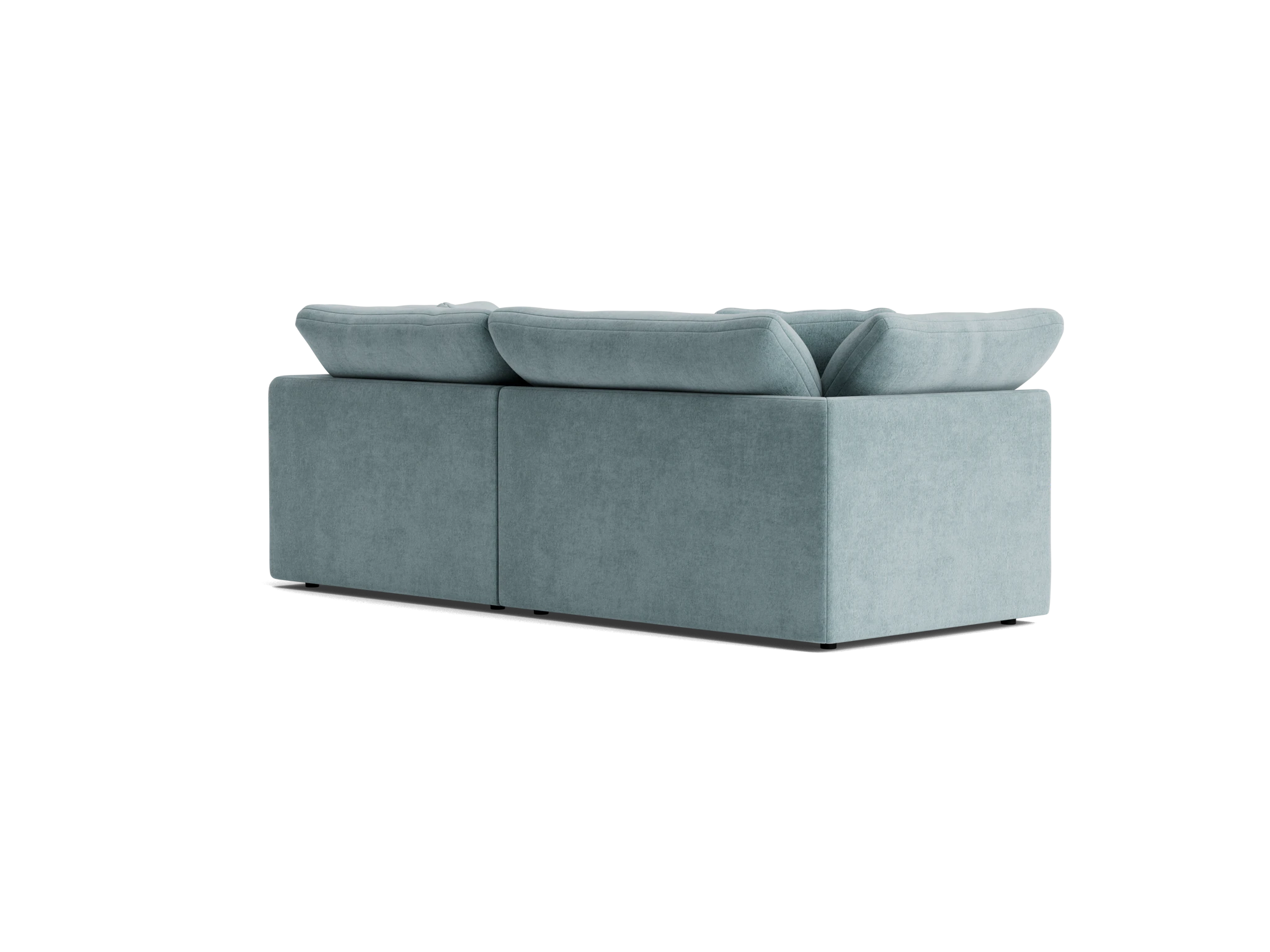 bryant modular compact double chaise sectional plush mist