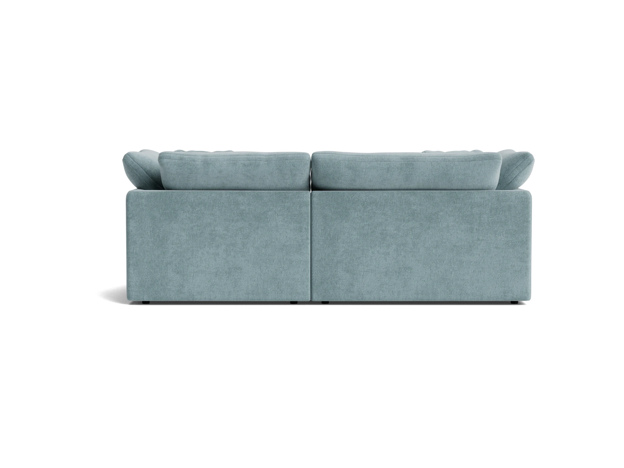 bryant modular compact double chaise sectional plush mist
