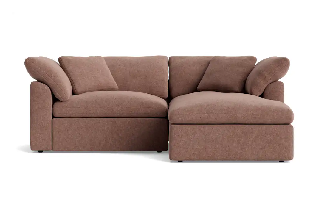 bryant modular compact double chaise sectional kenley mauve