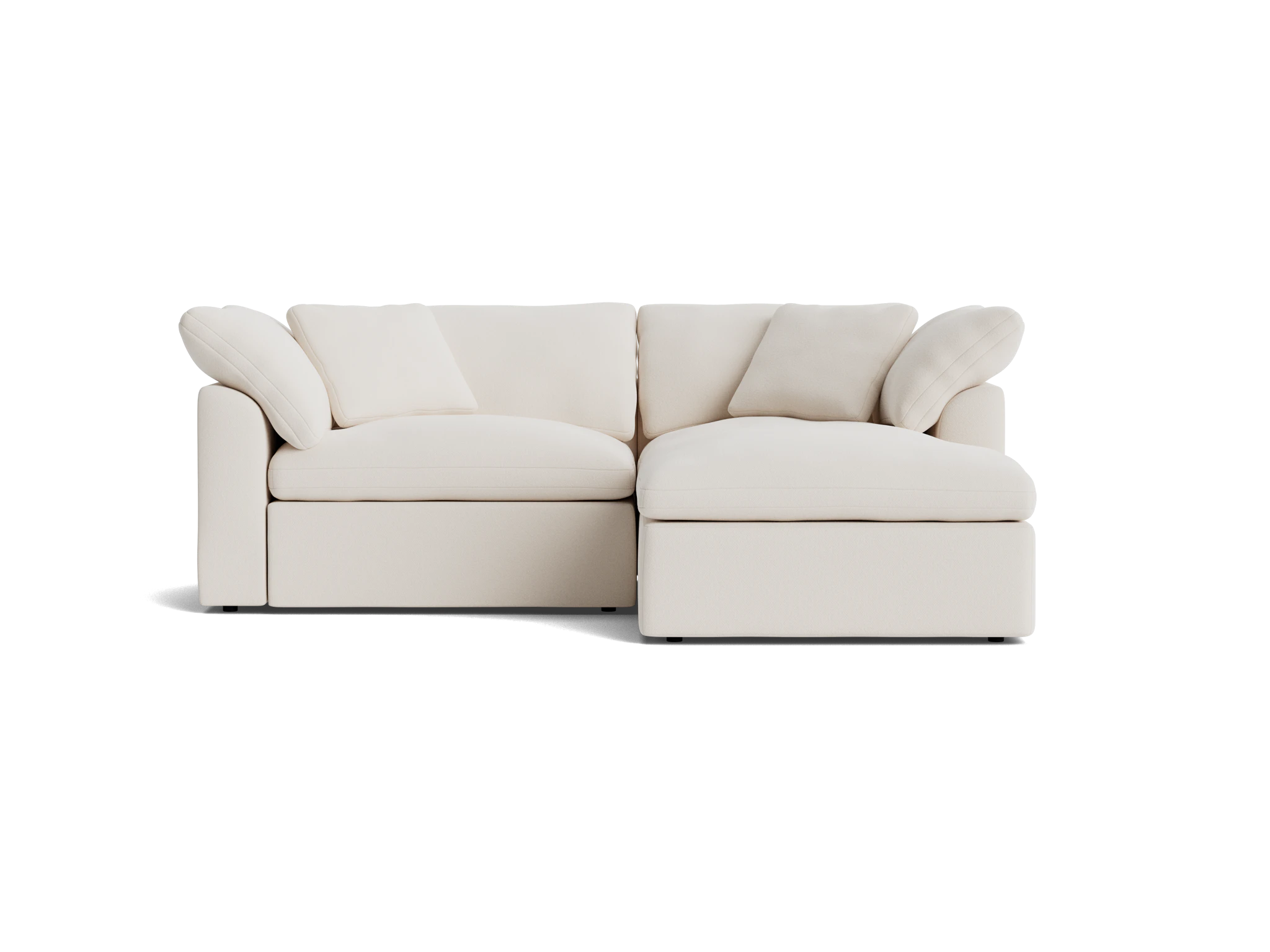 bryant modular compact double chaise sectional caspiar ivory