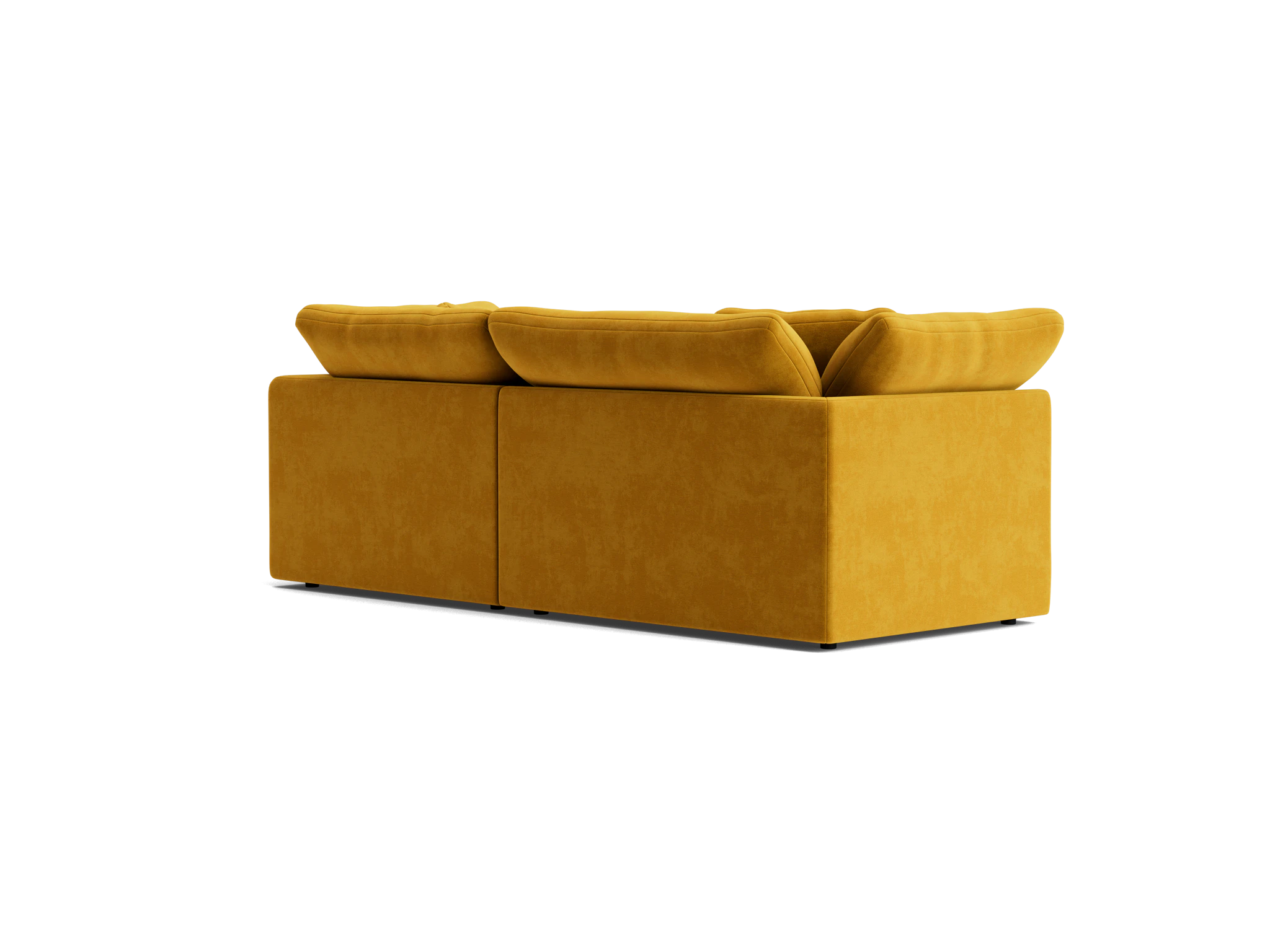 bryant modular compact double chaise sectional harper amber gold