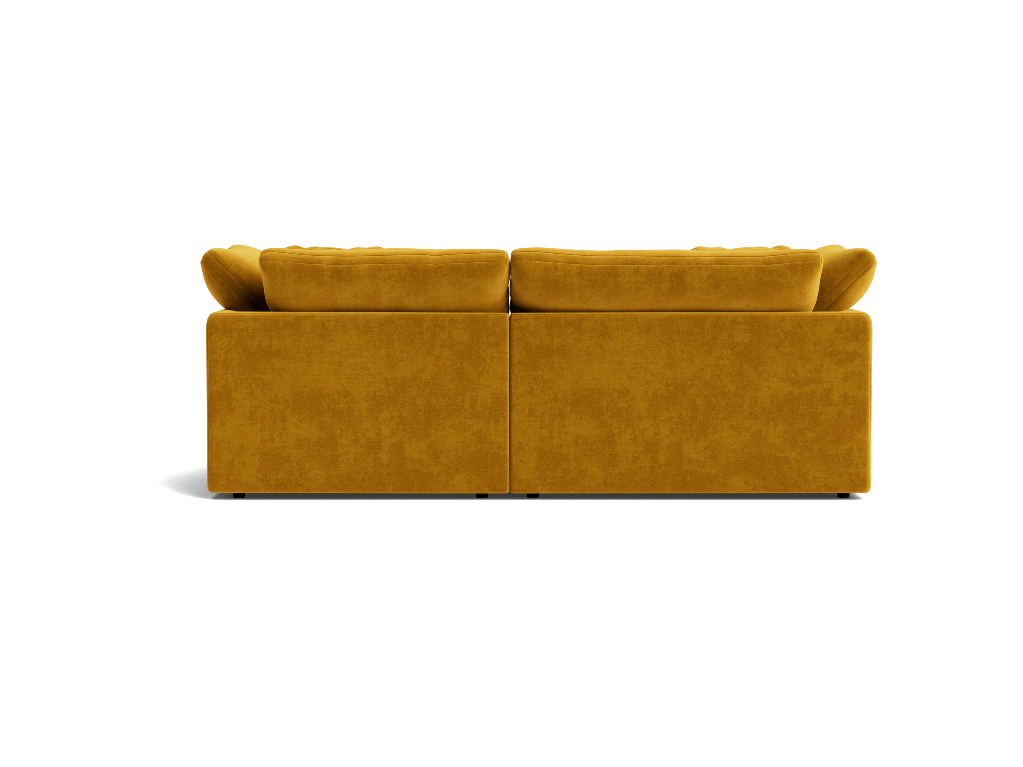bryant modular compact double chaise sectional harper amber gold