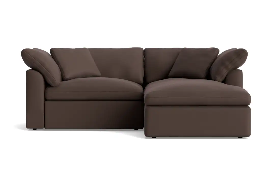 bryant modular compact double chaise sectional washed california shadow