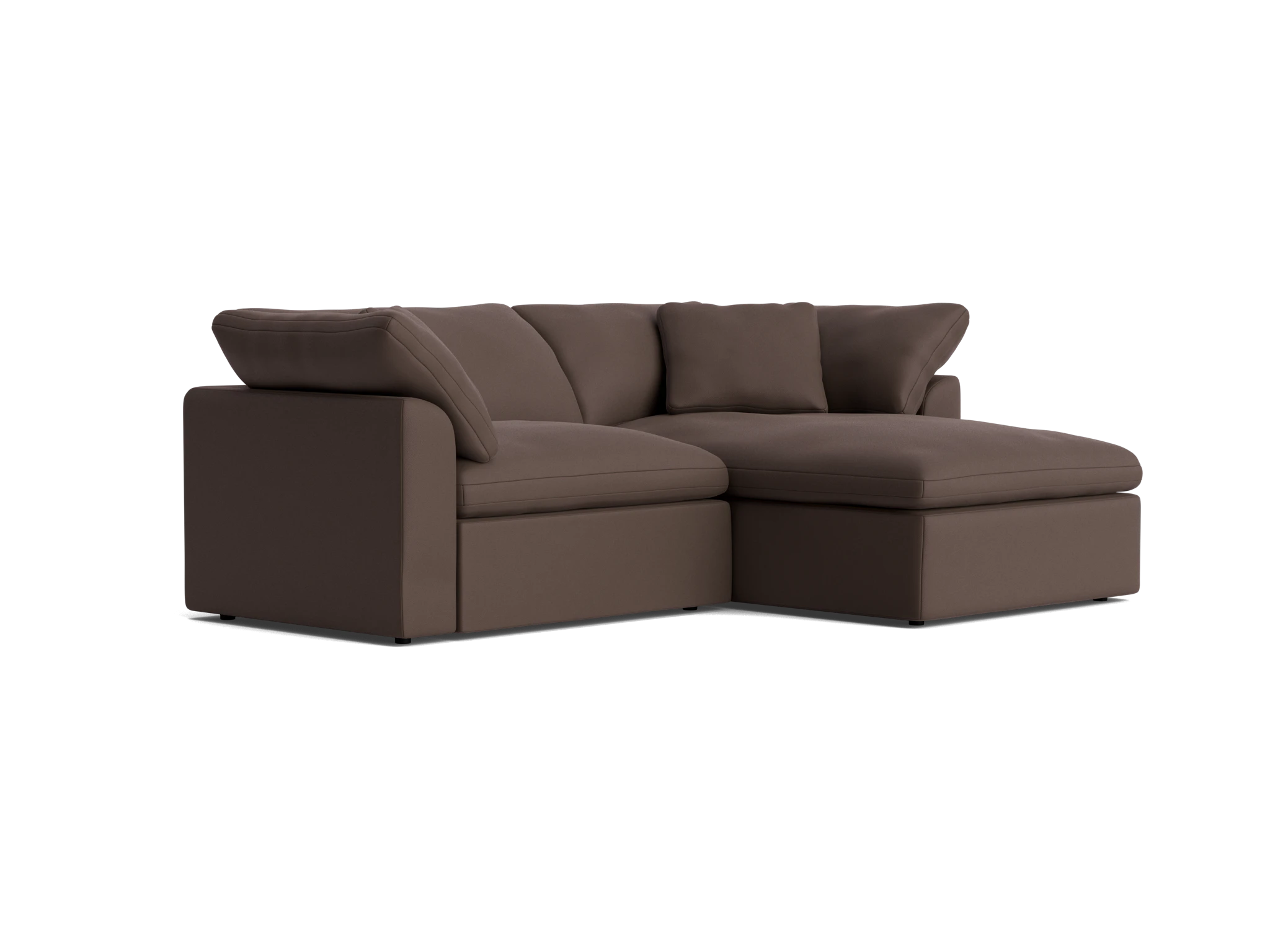 bryant modular compact double chaise sectional washed california shadow