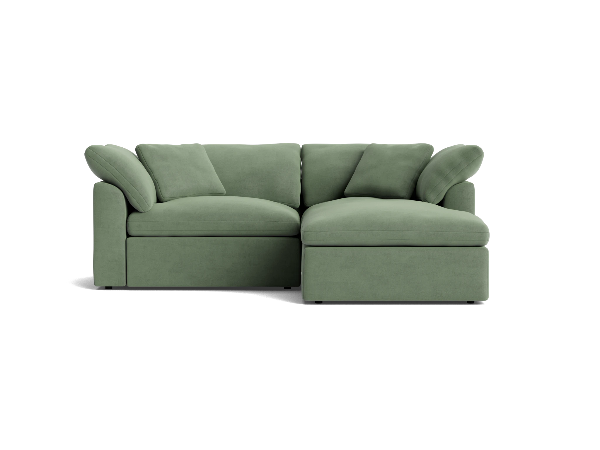 bryant modular compact double chaise sectional royale sage