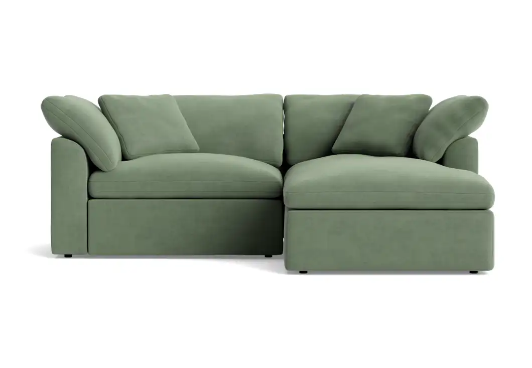 bryant modular compact double chaise sectional royale sage