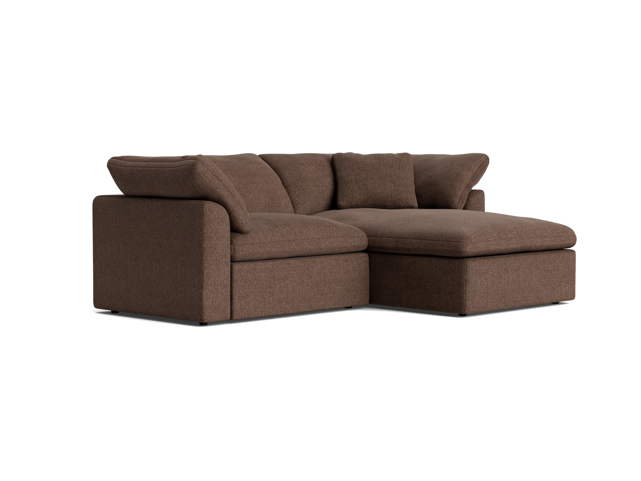 bryant modular compact double chaise sectional resource truffle