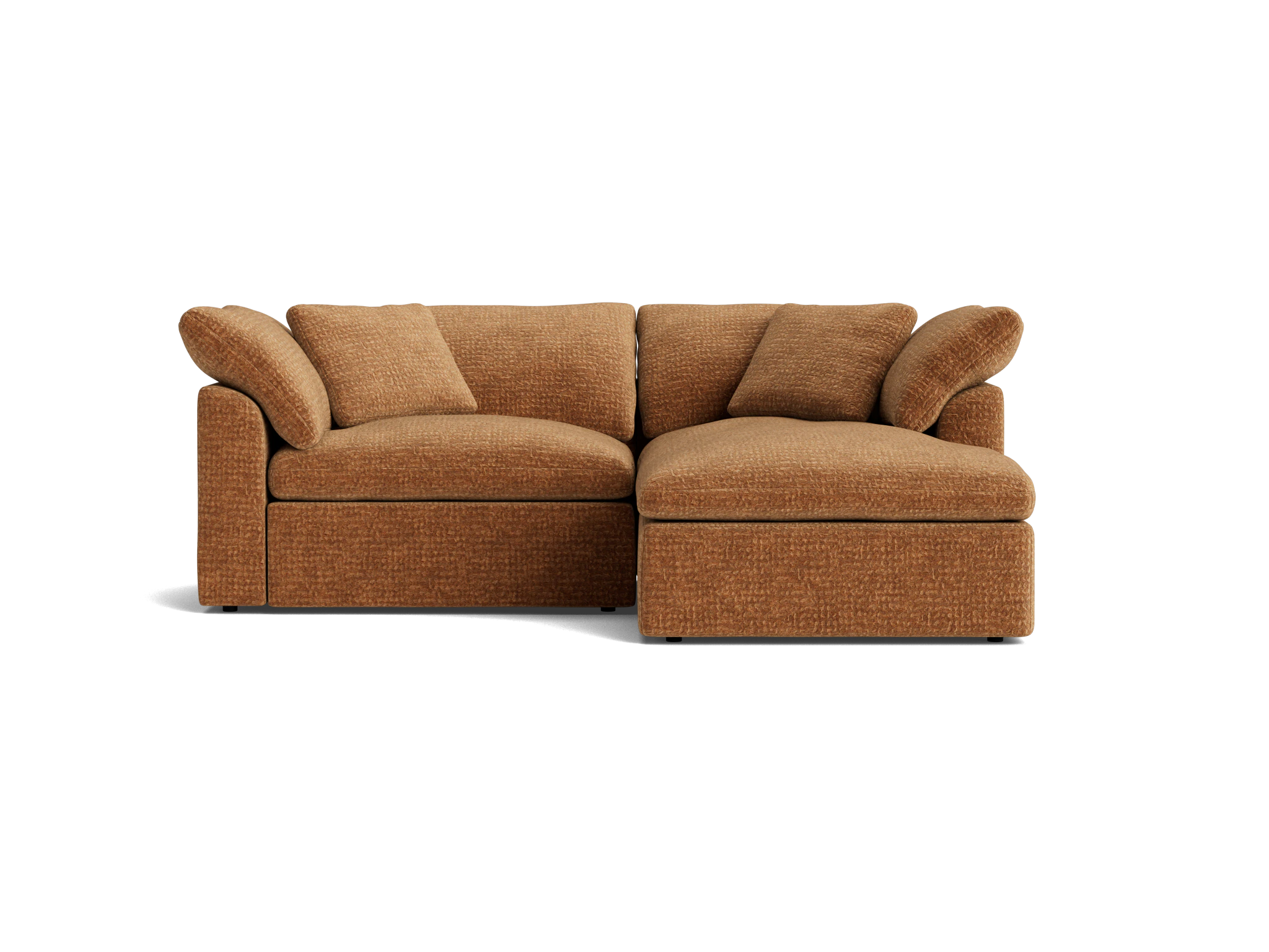bryant modular compact double chaise sectional soul pantone glazed ginger