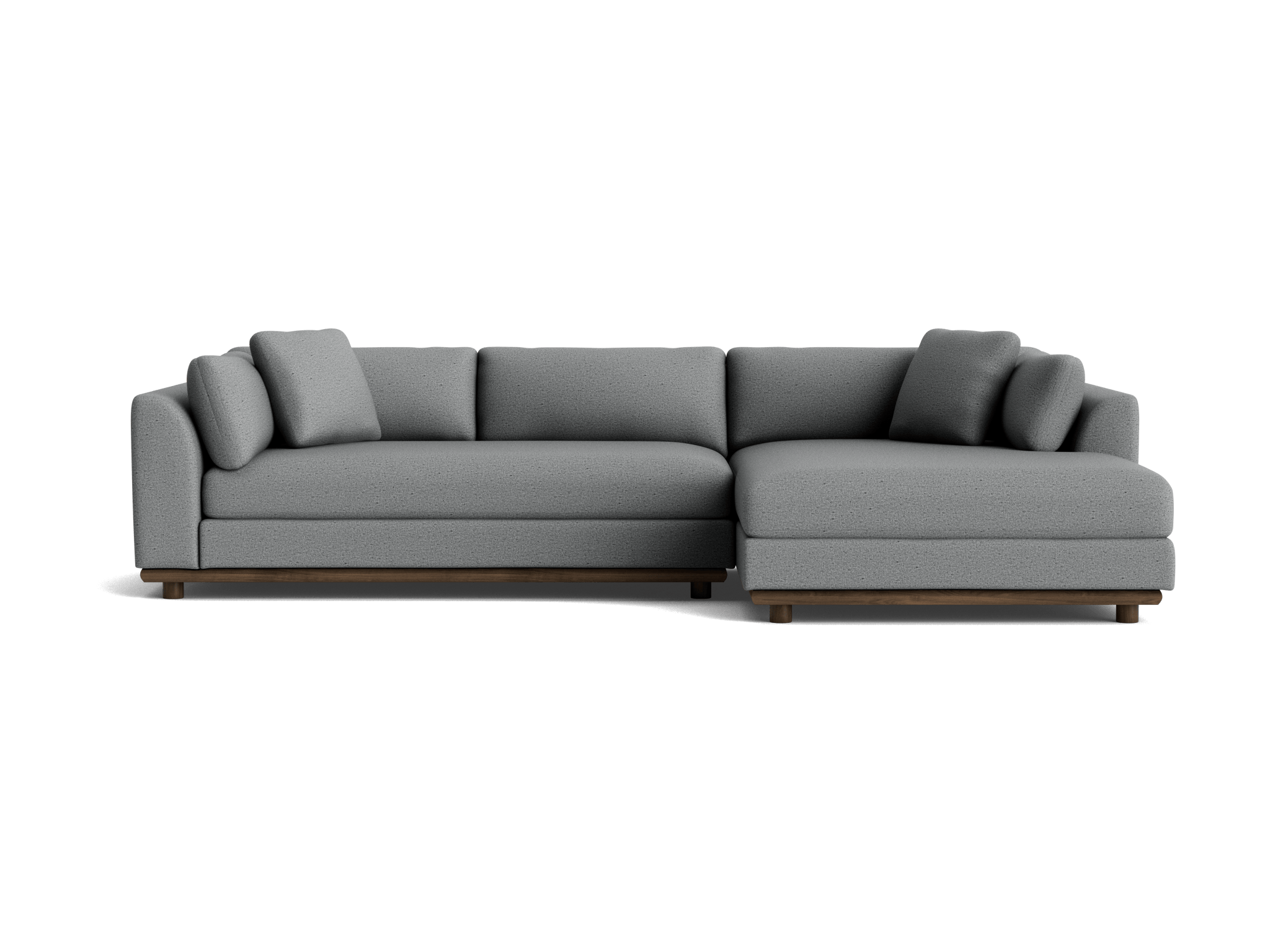 miller double chaise sectional essence ash