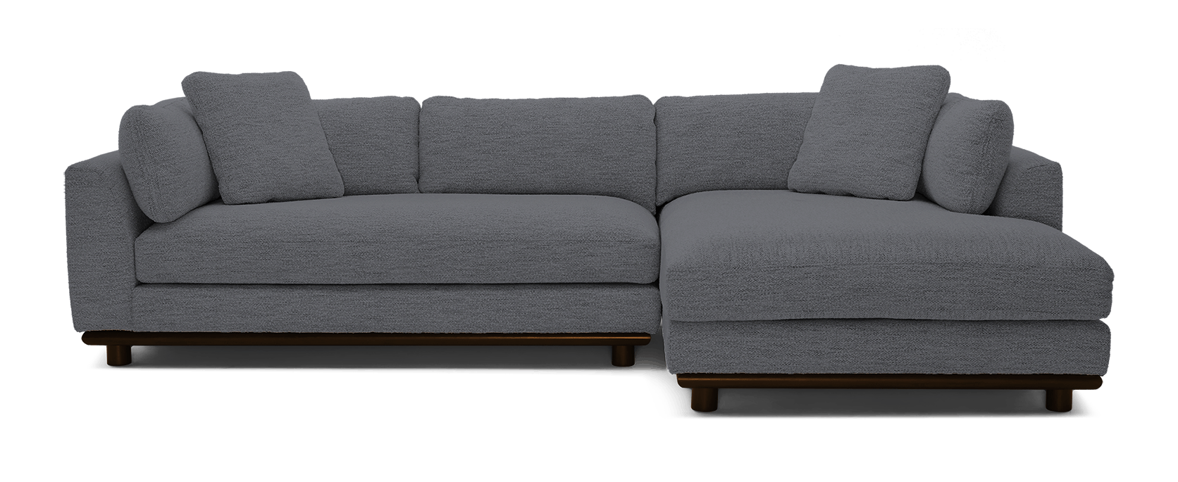 miller double chaise sectional essence ash
