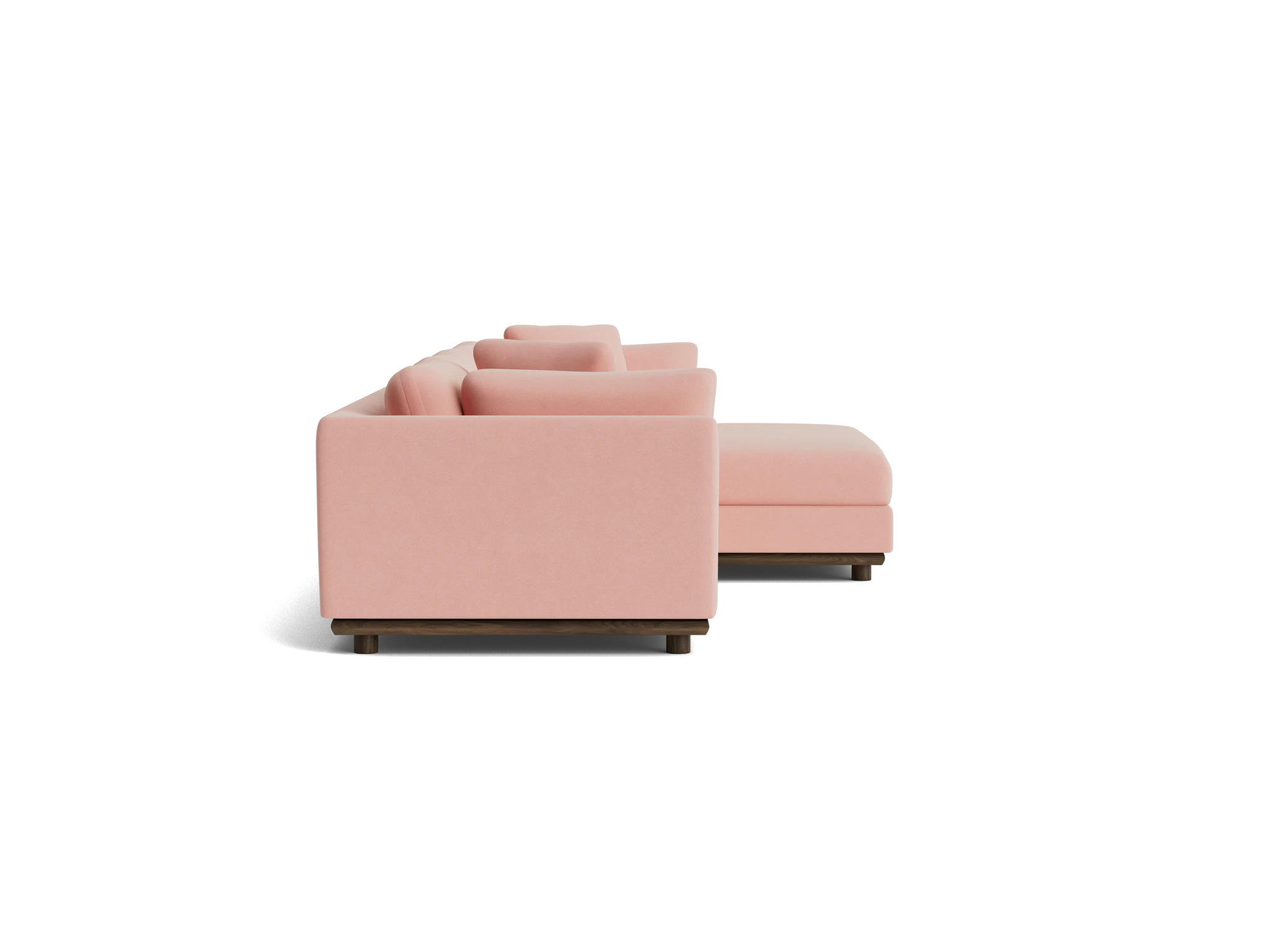 miller double chaise sectional royale blush