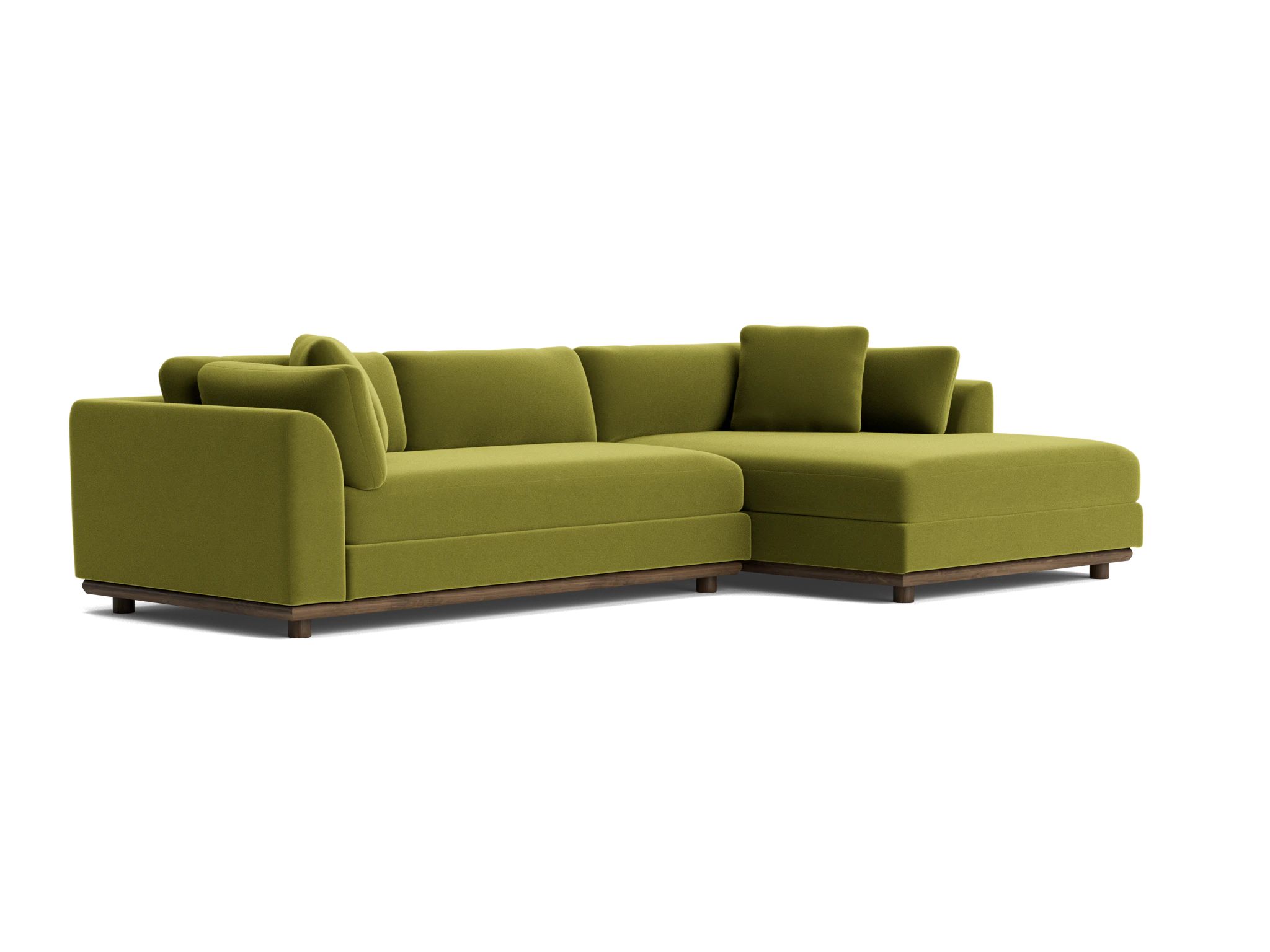 miller double chaise sectional royale apple