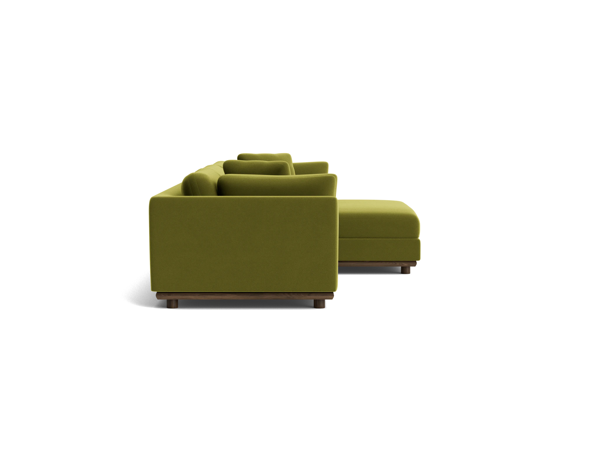 miller double chaise sectional royale apple