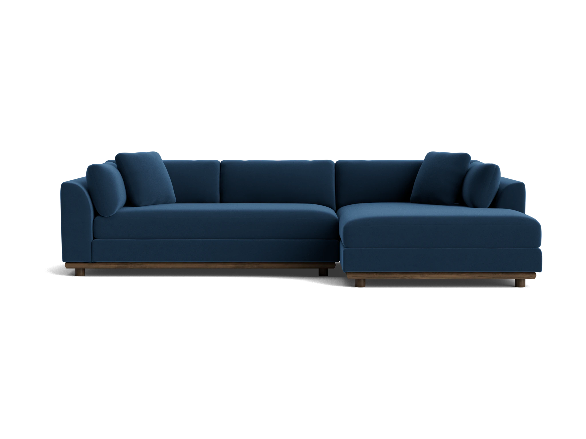 miller double chaise sectional royale cobalt