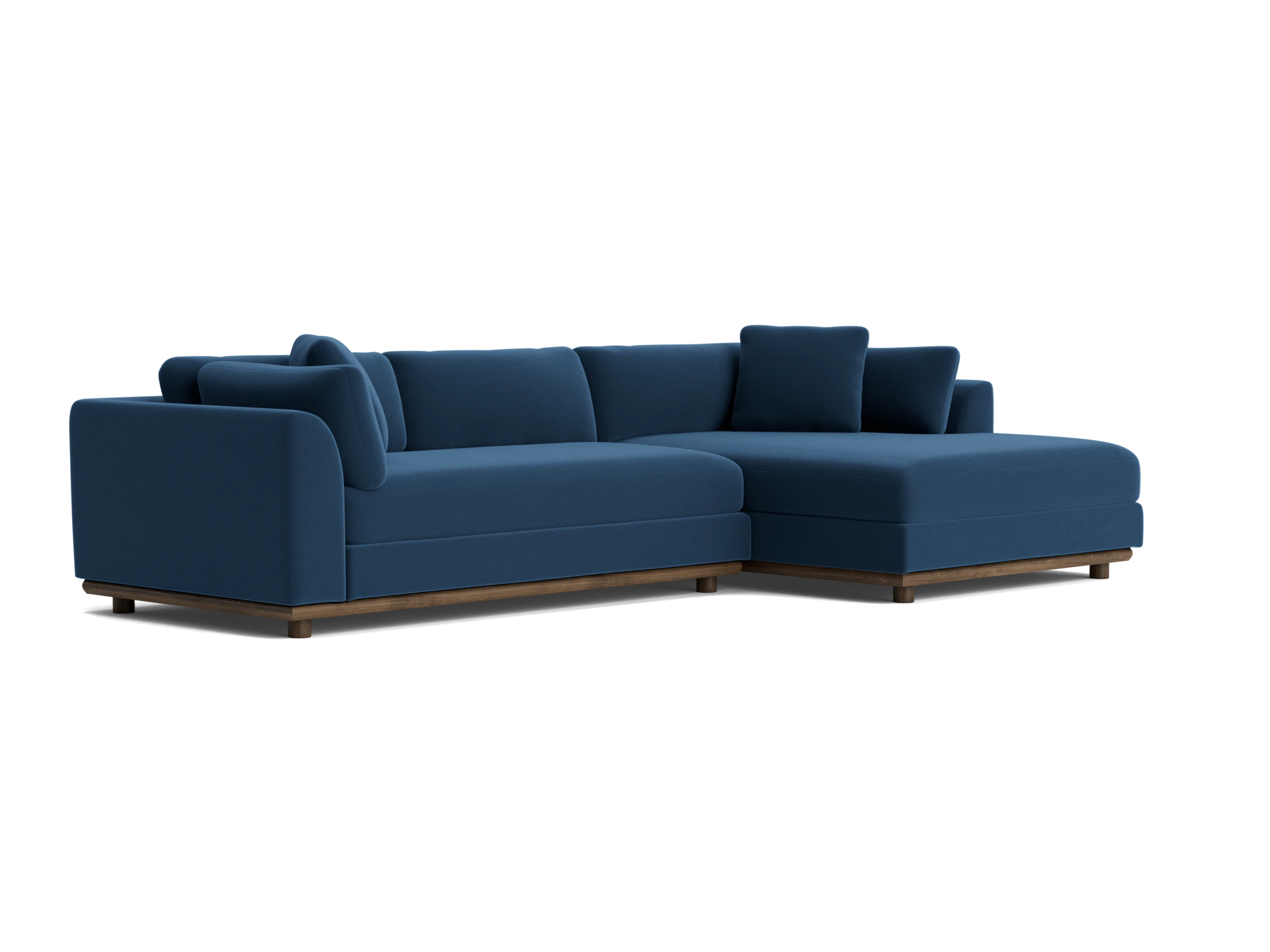 miller double chaise sectional royale cobalt