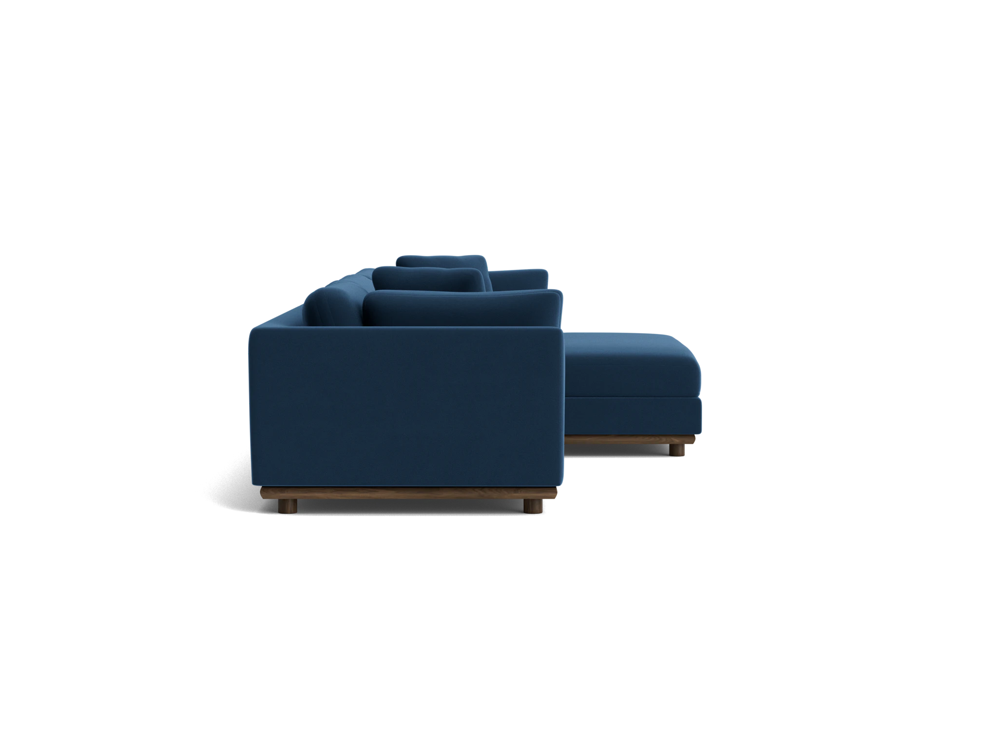 miller double chaise sectional royale cobalt