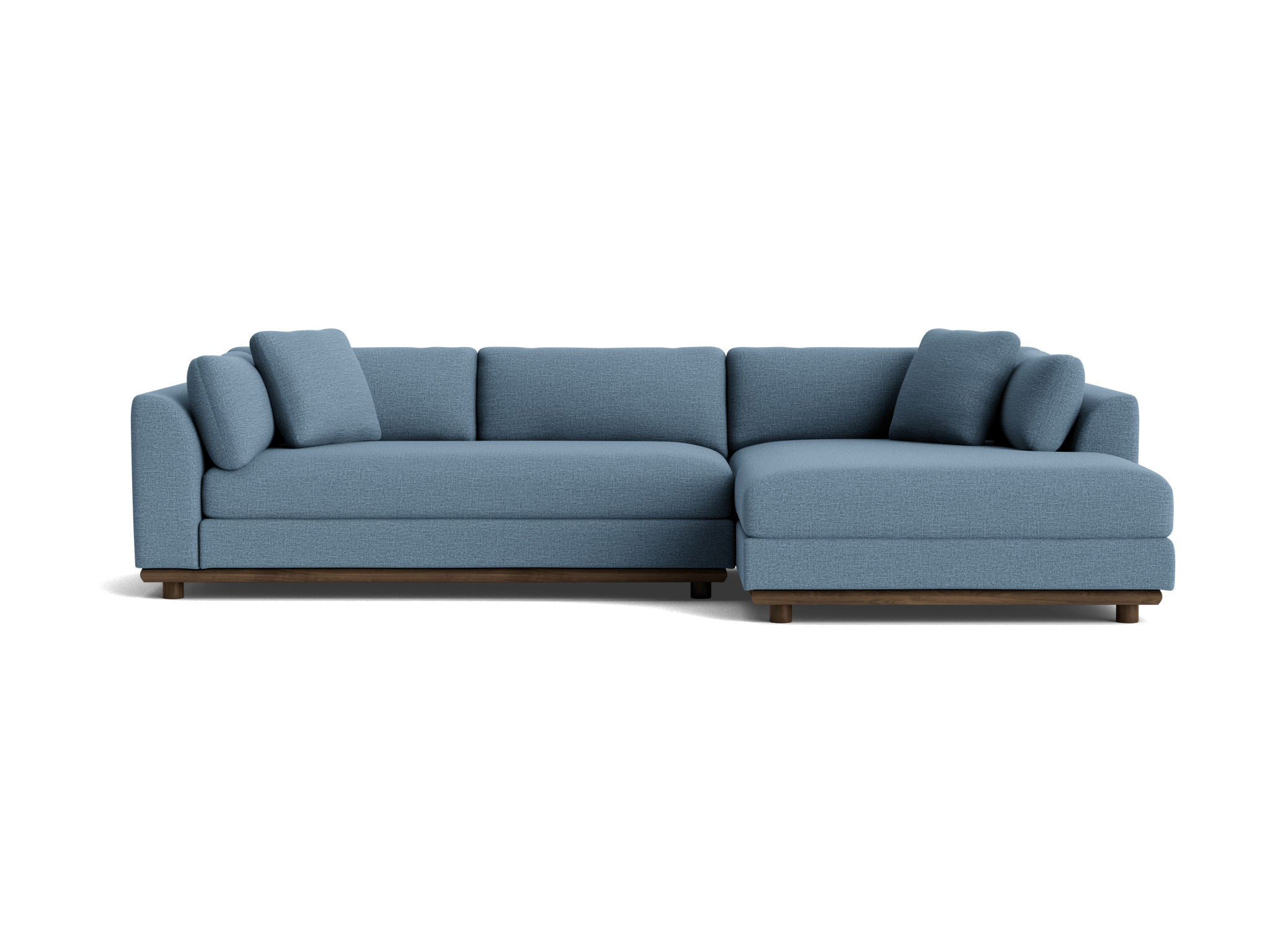 miller double chaise sectional milo french blue
