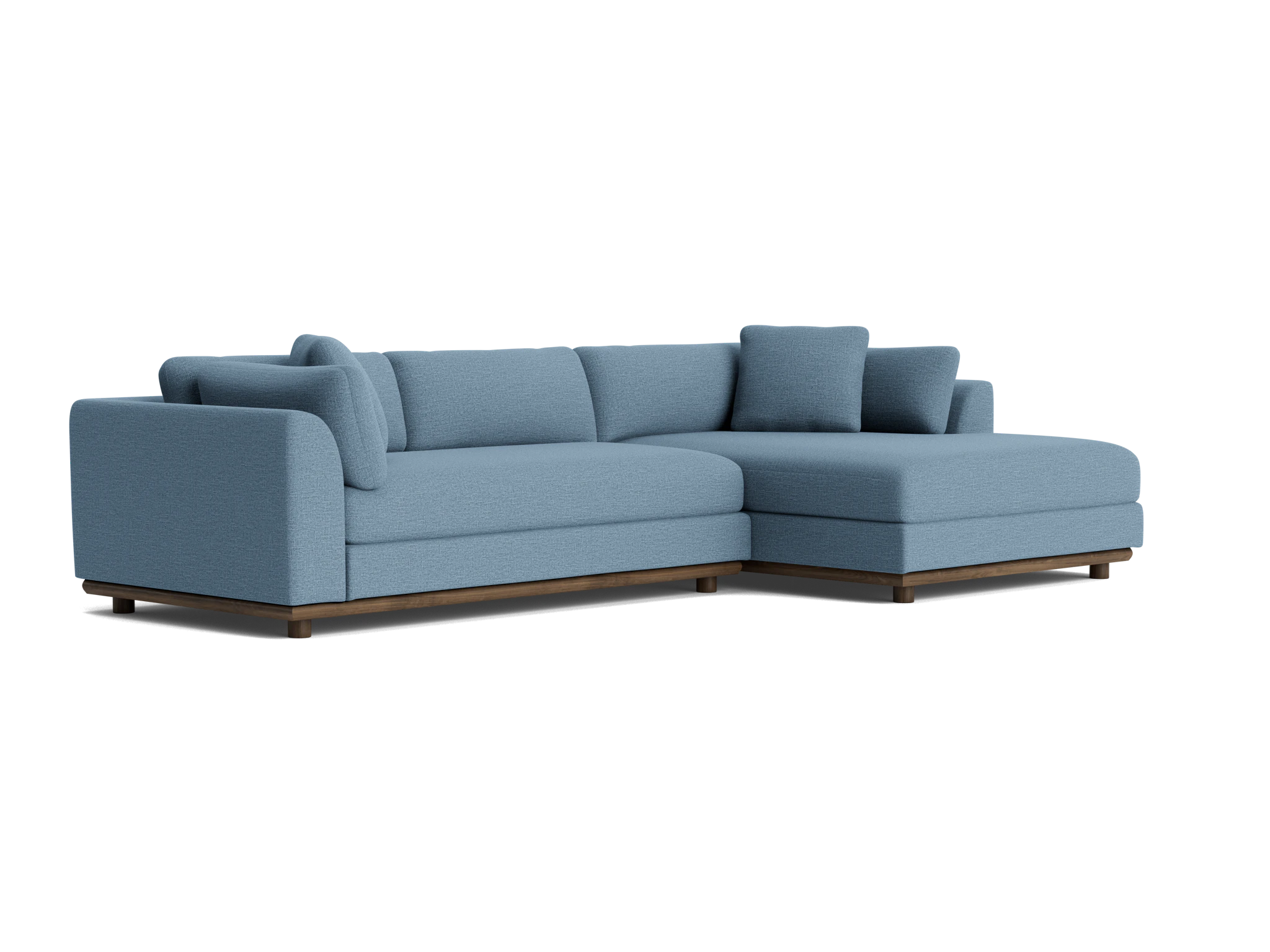 miller double chaise sectional milo french blue