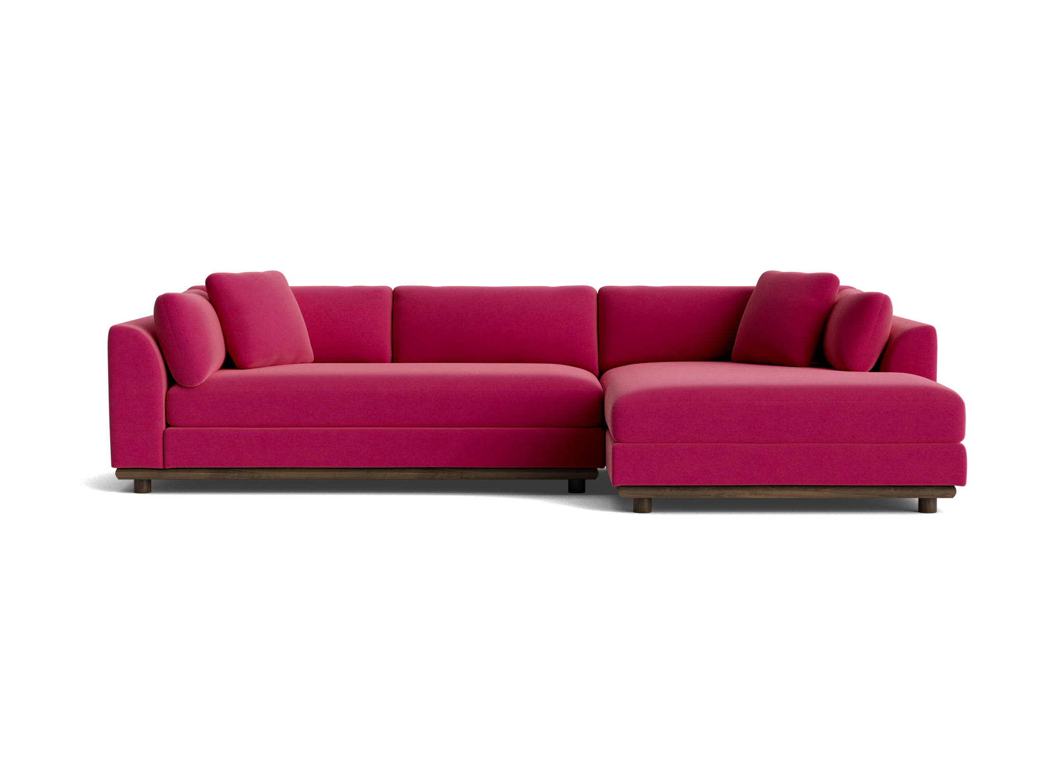 miller double chaise sectional royale berry