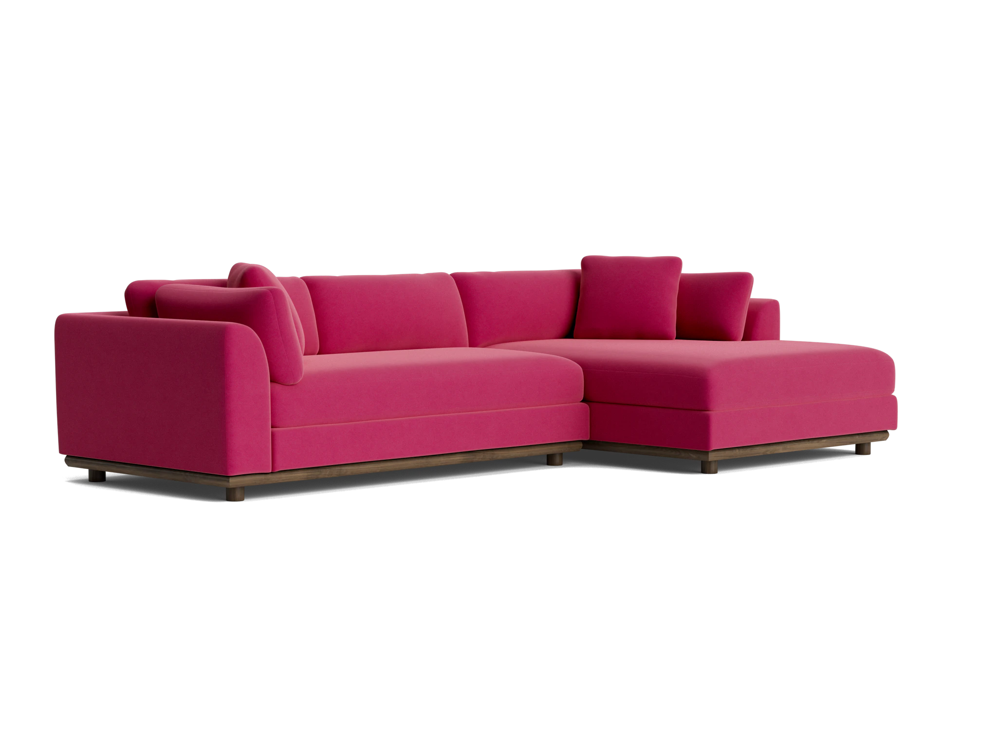 miller double chaise sectional royale berry