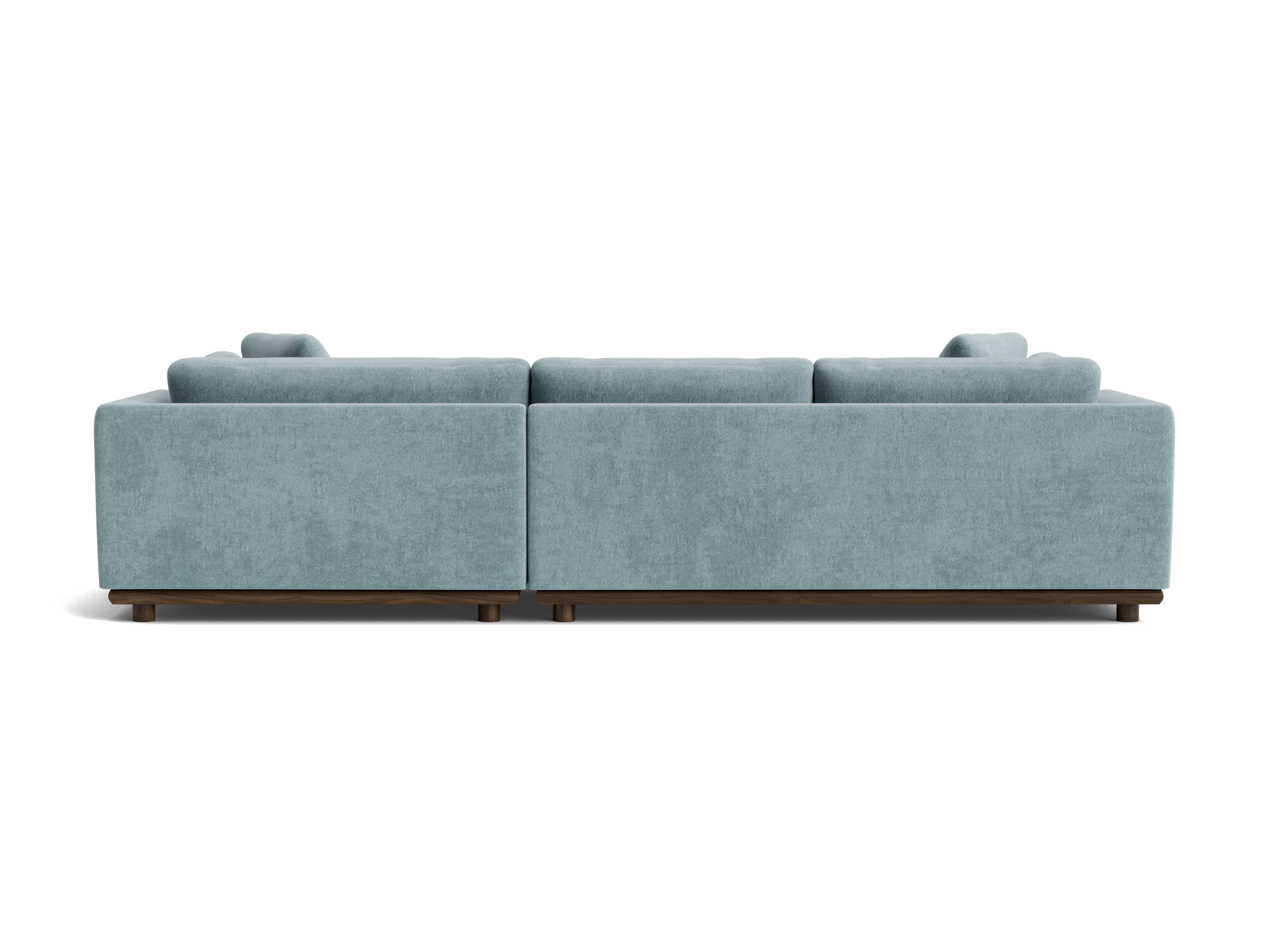 miller double chaise sectional plush mist