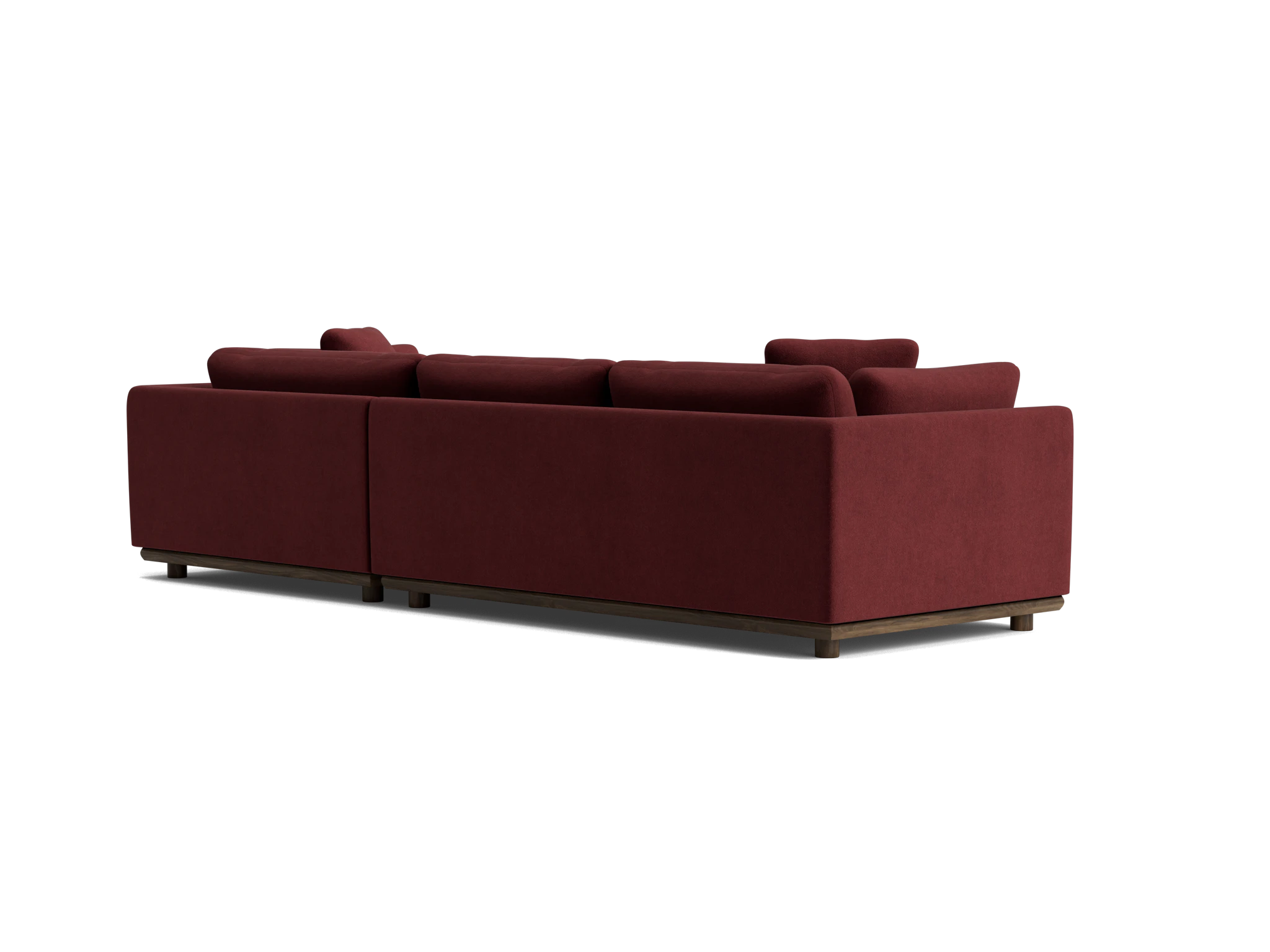 miller double chaise sectional banks currant